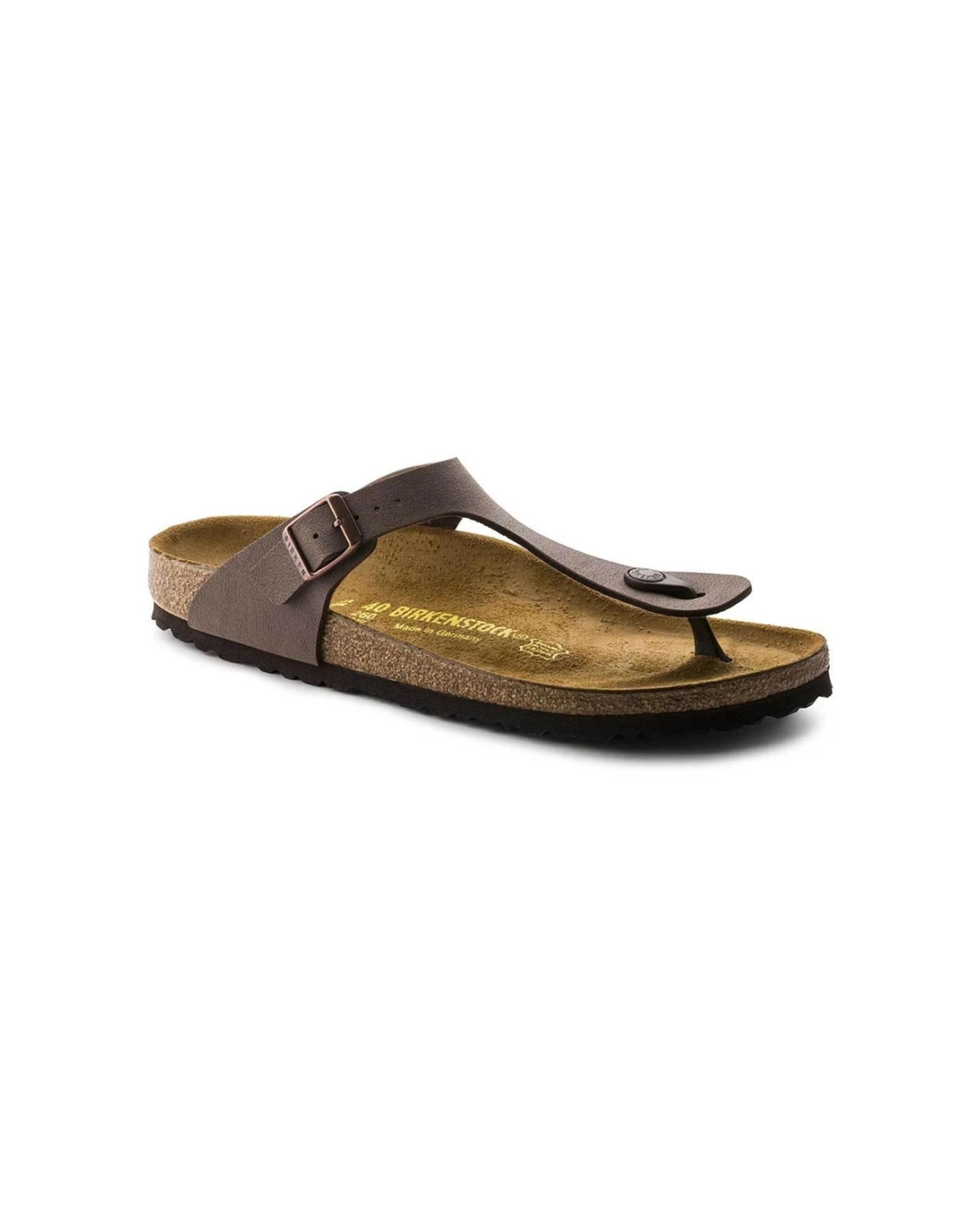1 Birkenstock Gizeh Birko-Flor Nubuck Sandals Regular Width MOCCA, 1 of 4