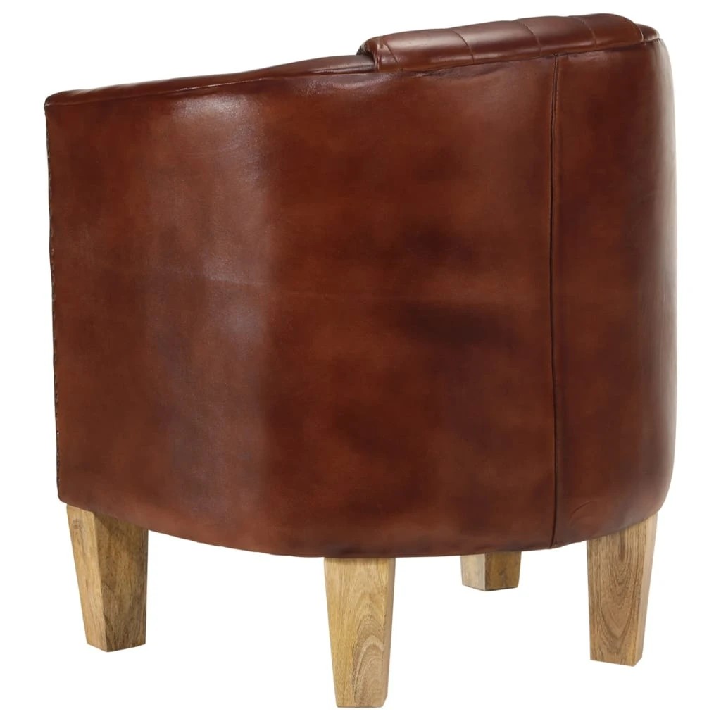 4 vidaXL tub chair Breathable Material - Brown, 4 of 9