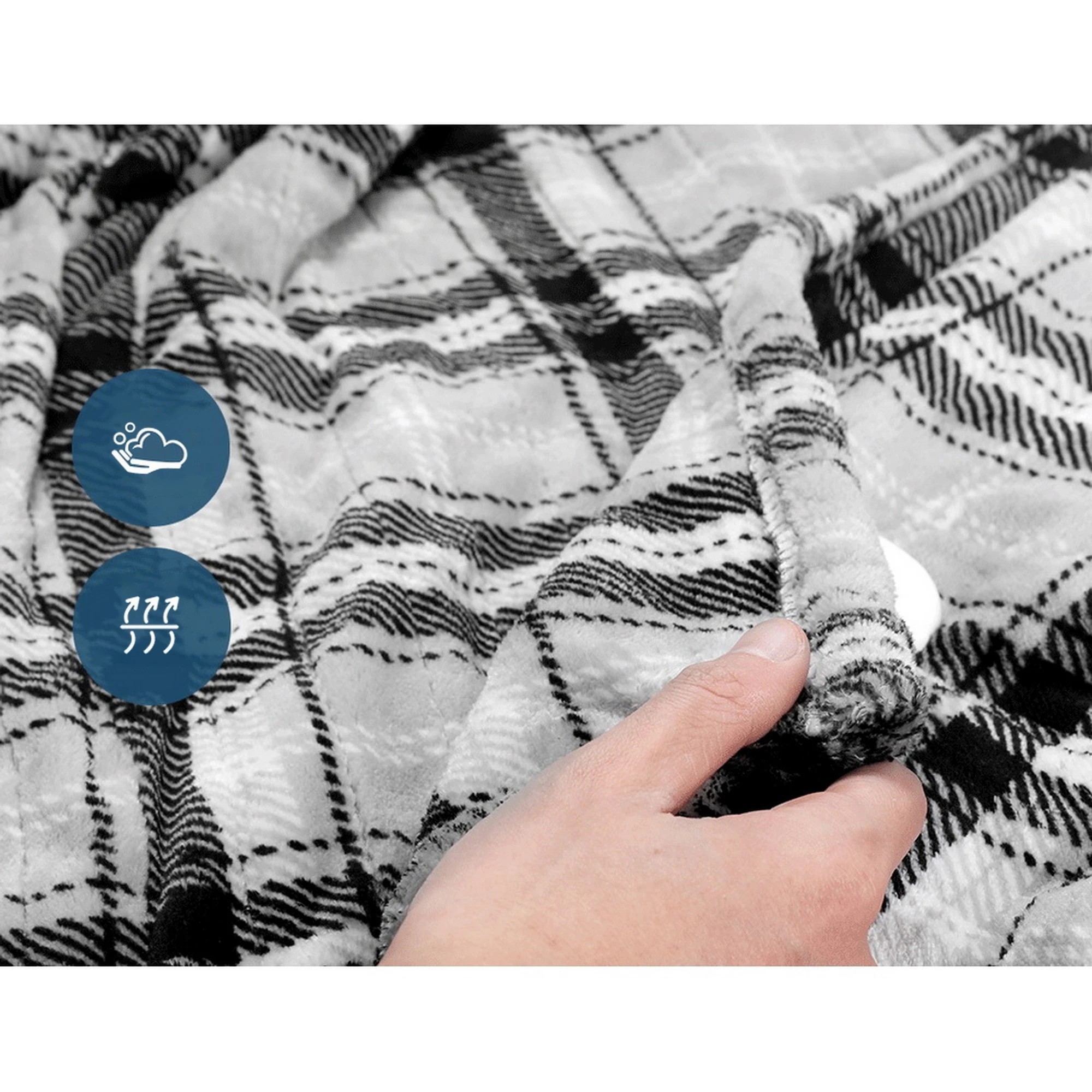 7 Giselle Electric Throw Rug Heated Blanket - Multi, 7 of 10