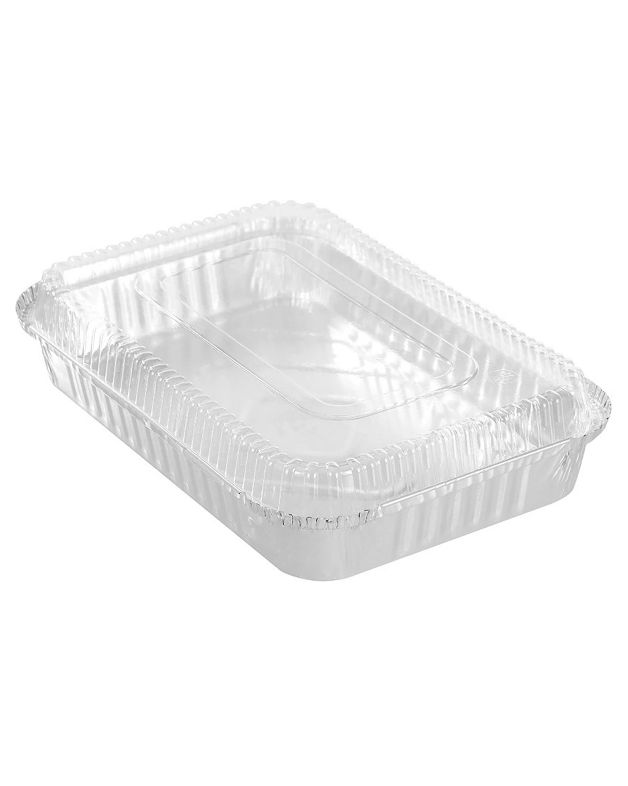 4 Lemon & Lime Foil Trays With Lids 31.5cm x 21cm x 4.5cm Pack of 6, 4 of 4