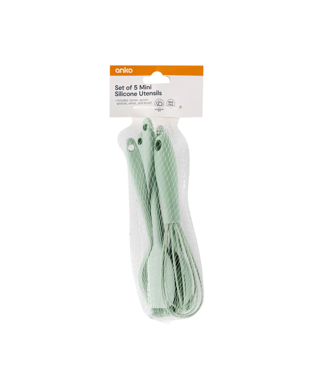 8 Set of 5 Mini Silicone Utensils, 8 of 8