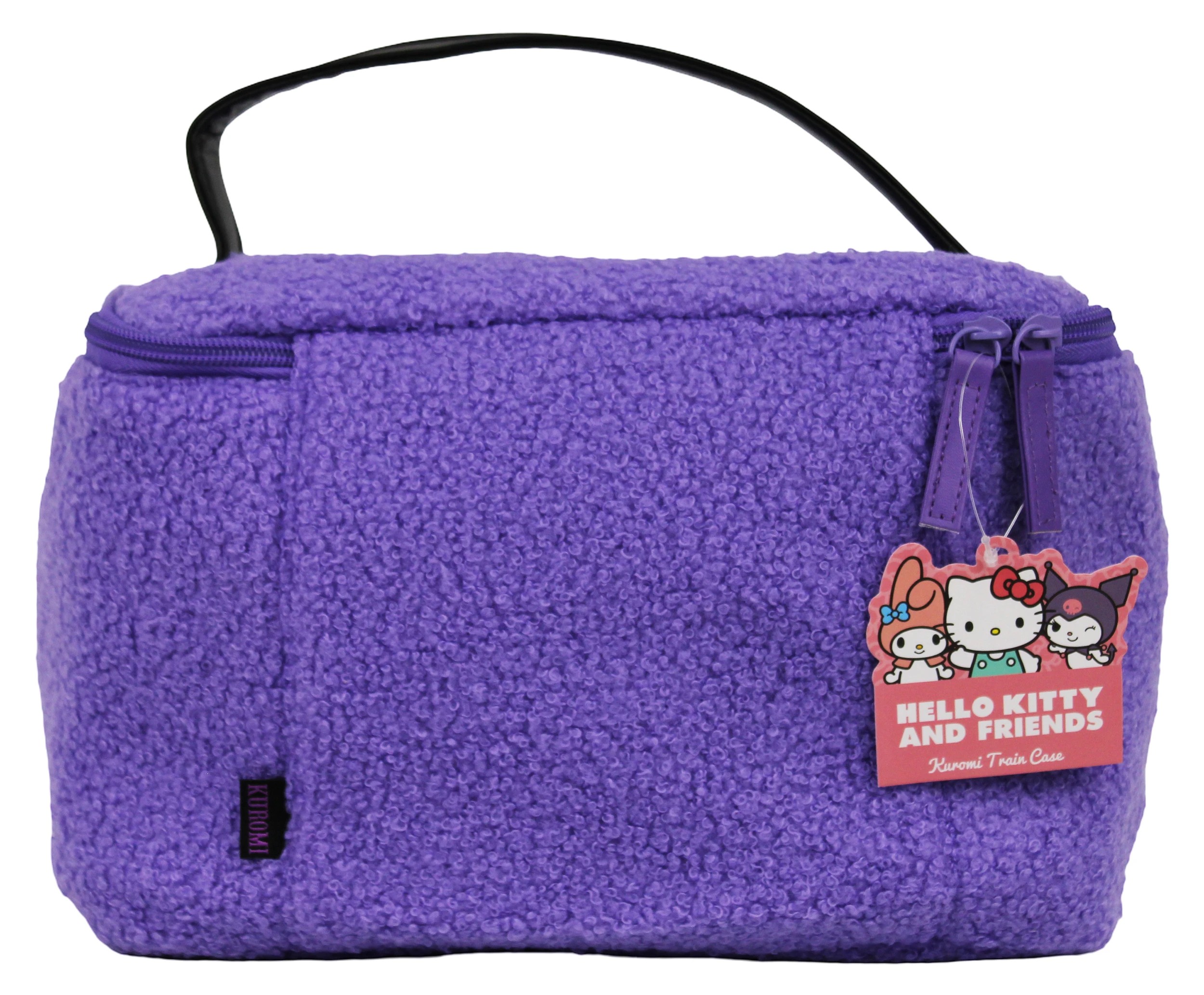 2 Hello Kitty and Friends Kuromi Fluffy Cosmetic Train Case - Purple, 2 of 3