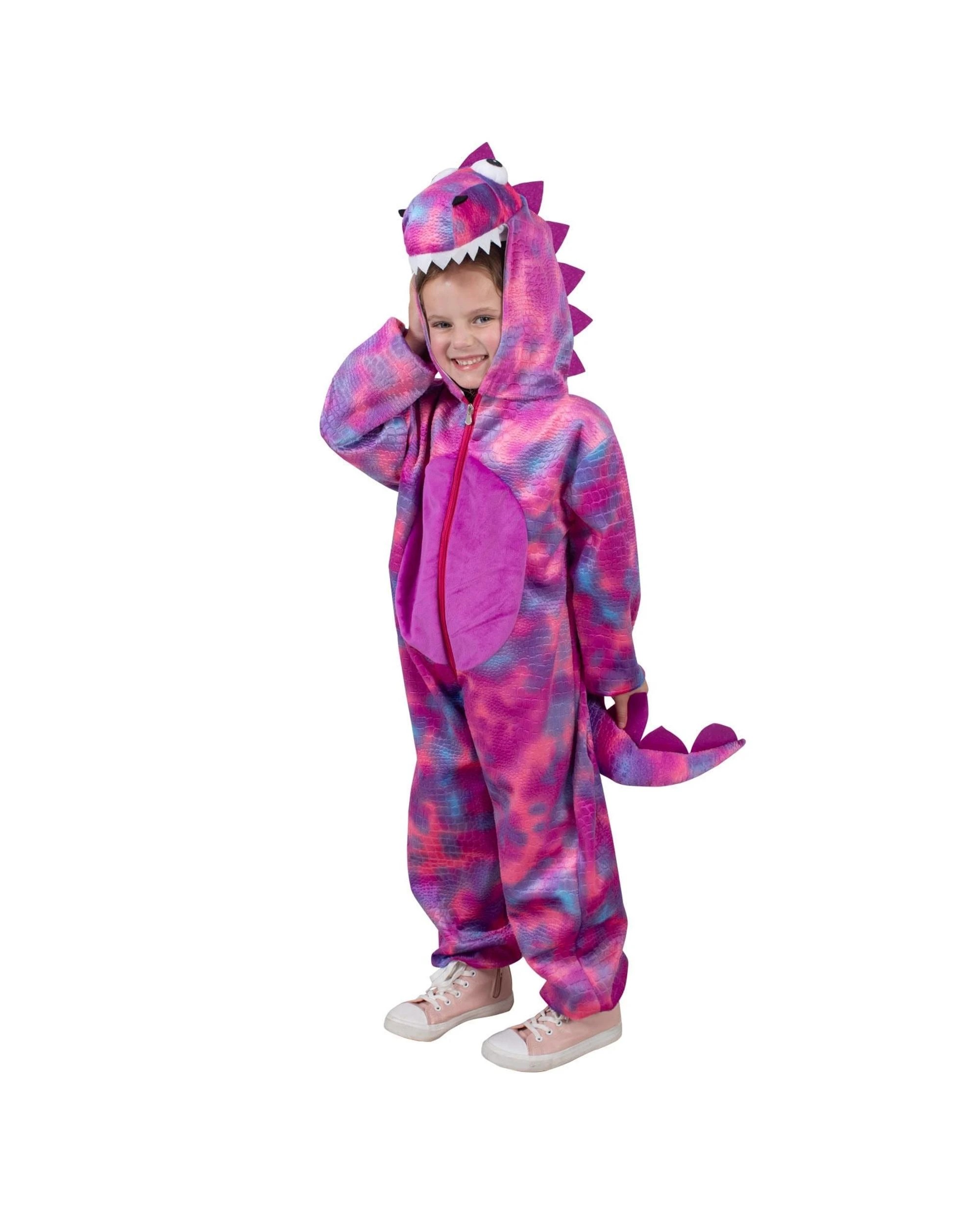 1 Roarin' Rex Pink Dinosaur Costume Size 1-2 Years, 1 of 6