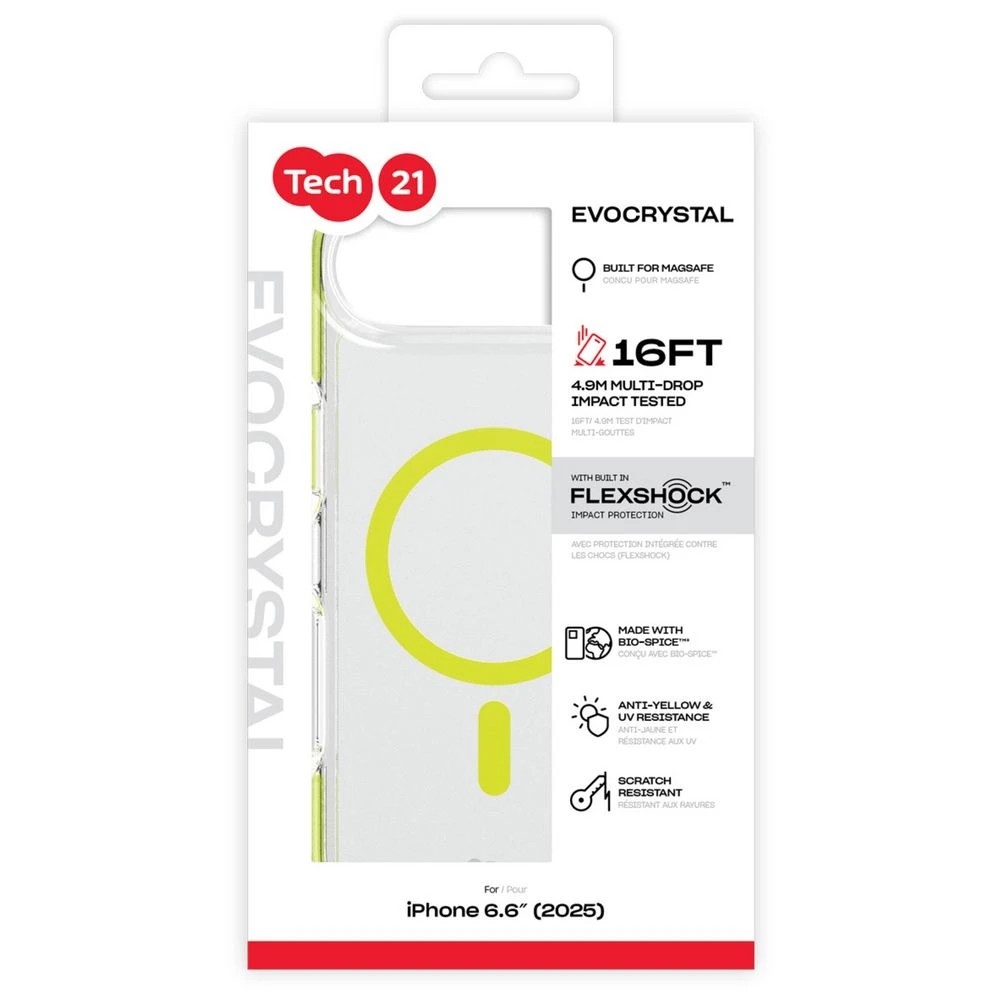 5 Tech21 EvoCrystal iPhone Air MagSafe Case Green, 5 of 5