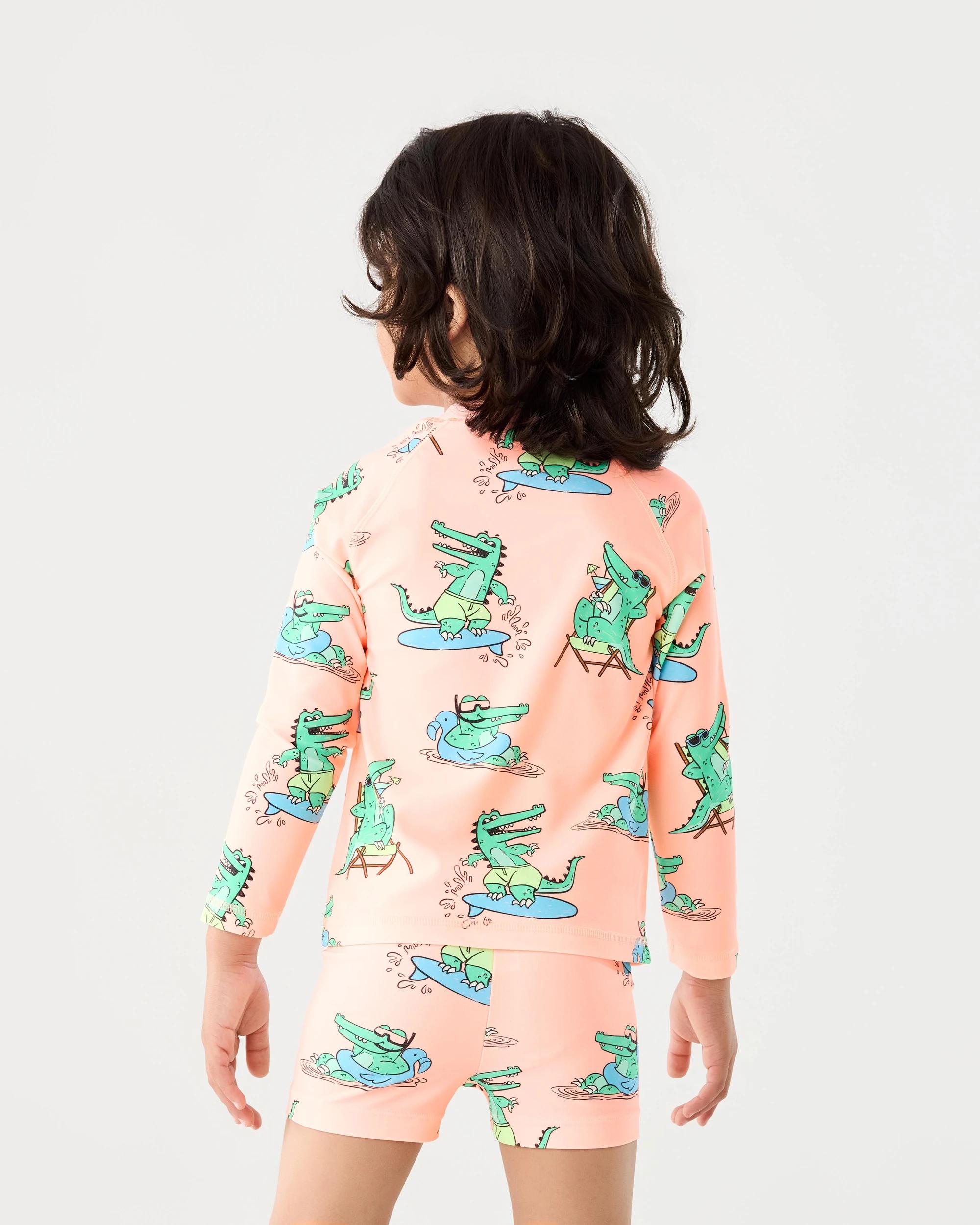 2 Long Sleeve Swim Set Org Crocs, 2 of 8
