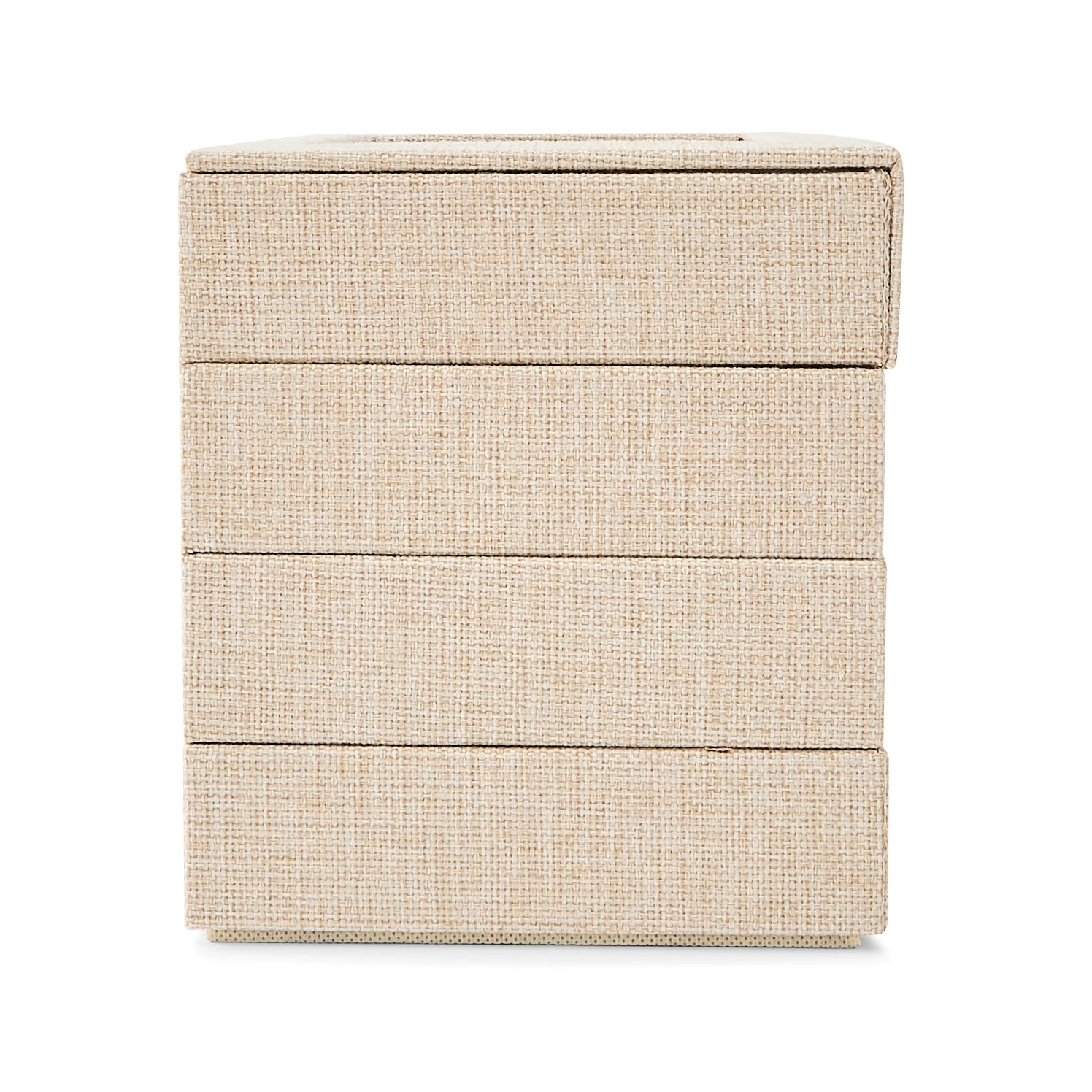 8 4 Pack Modular Linen Look Stacking Tray, 8 of 9