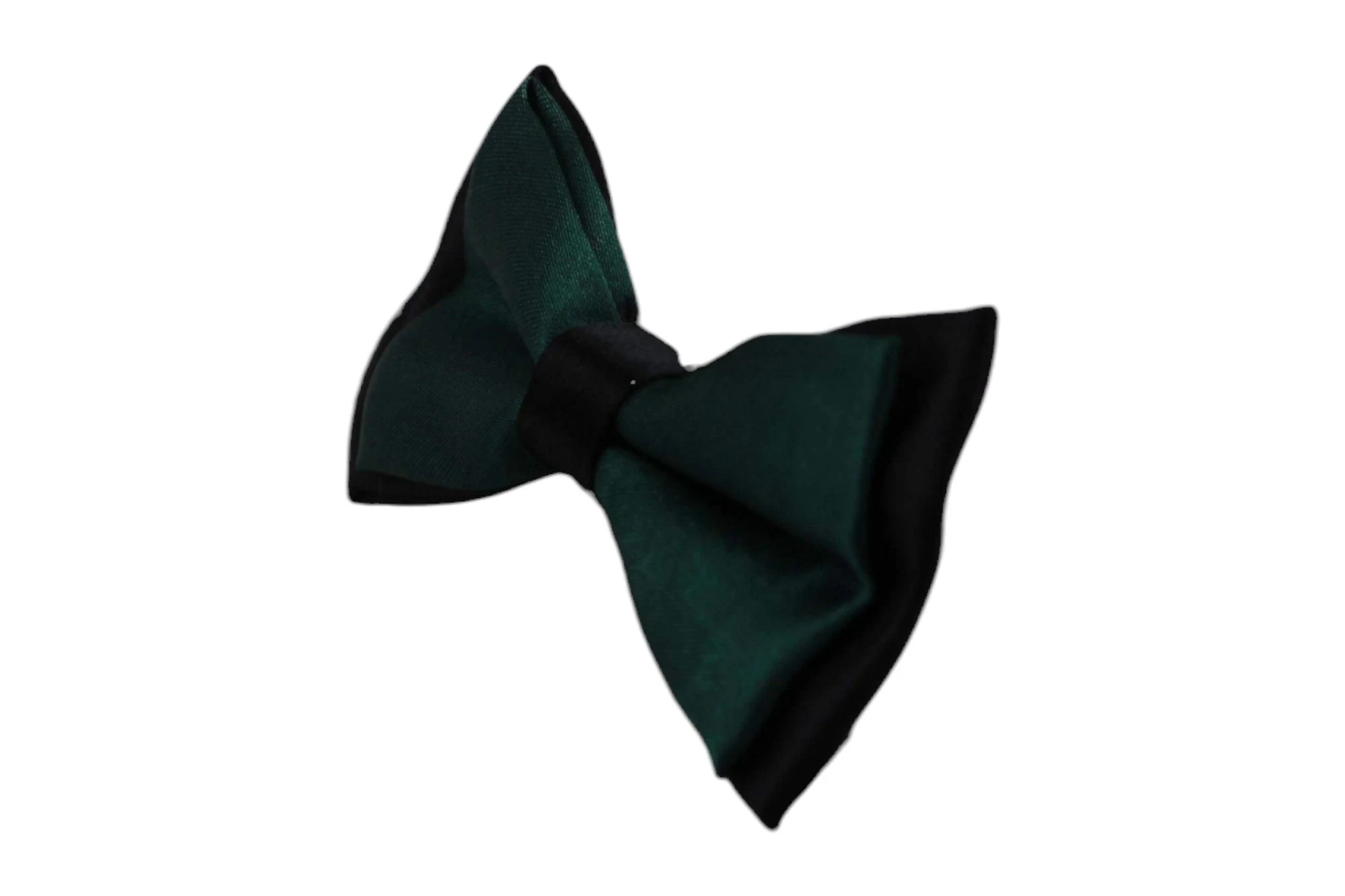4 Zasel Boys Bottle Green Two Tone Layer Bow Tie - Multi - Multi, 4 of 4