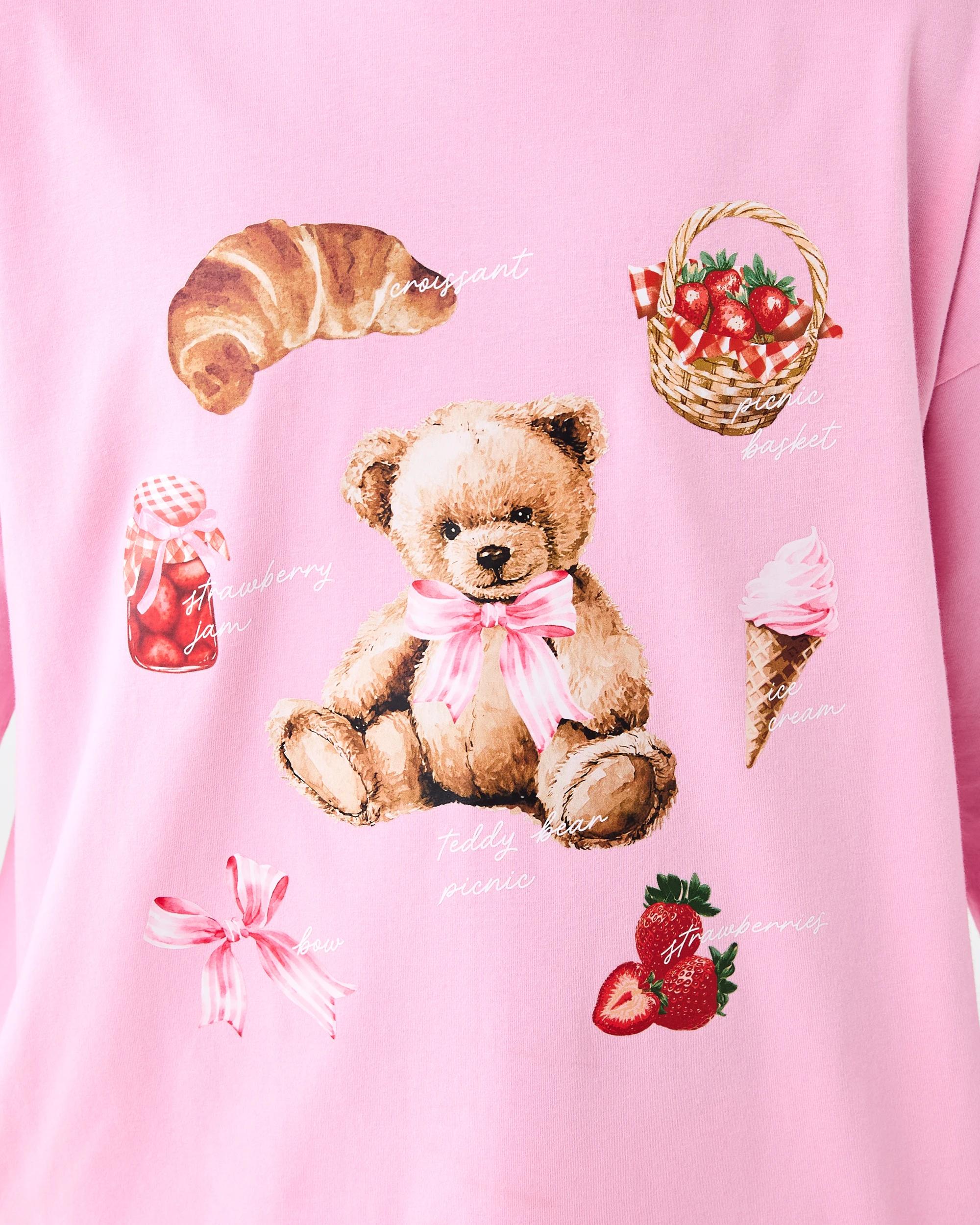 5 Lounge Pyjama Set Pnk Bear, 5 of 7