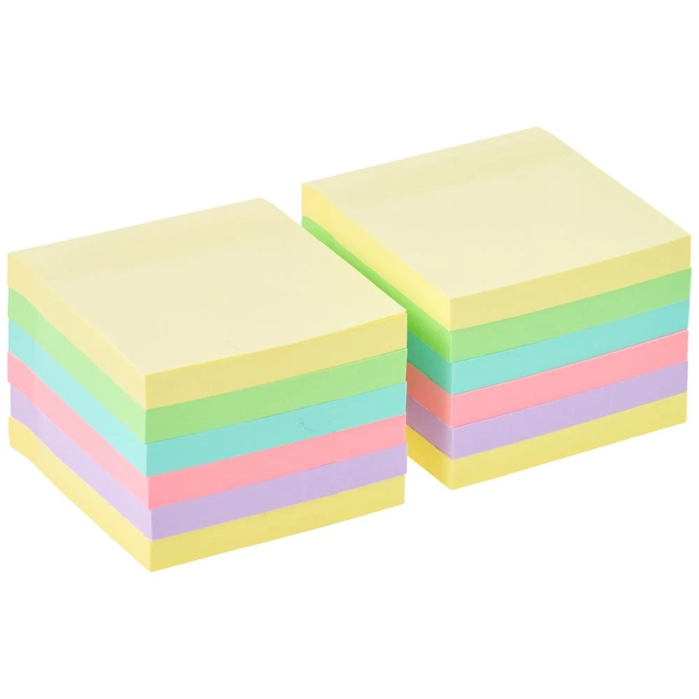 2 J.Burrows Ultra Stick-it Notes 76x76mm Pastel 12 Pack, 2 of 4
