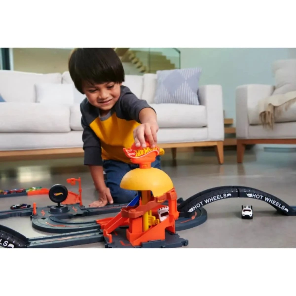 6 Hot Wheels City Downtown Track Set - Assorted, 6 of 6