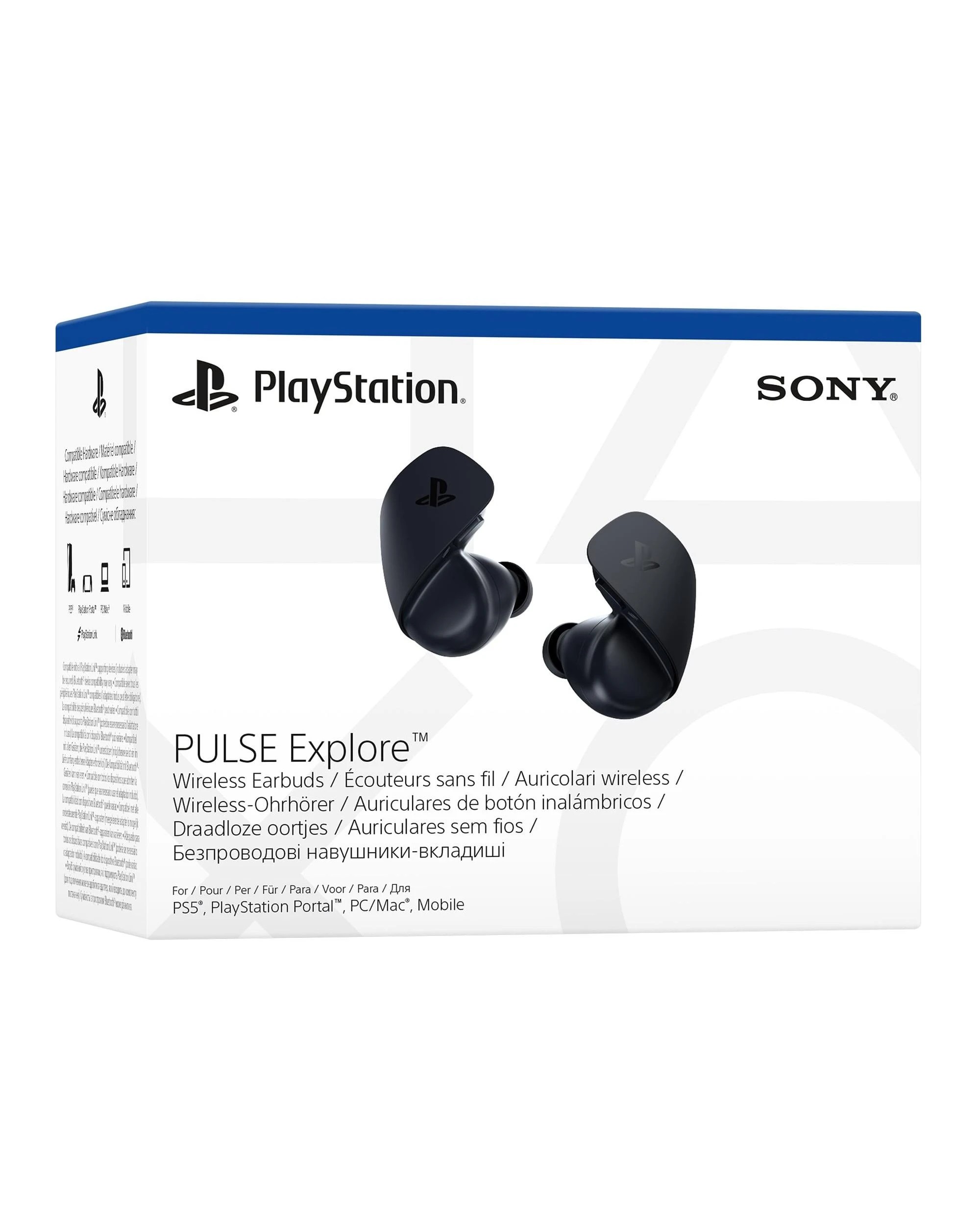 1 Sony Pulse Explore Wireless Earbuds - Midnight Black - Black, 1 of 5