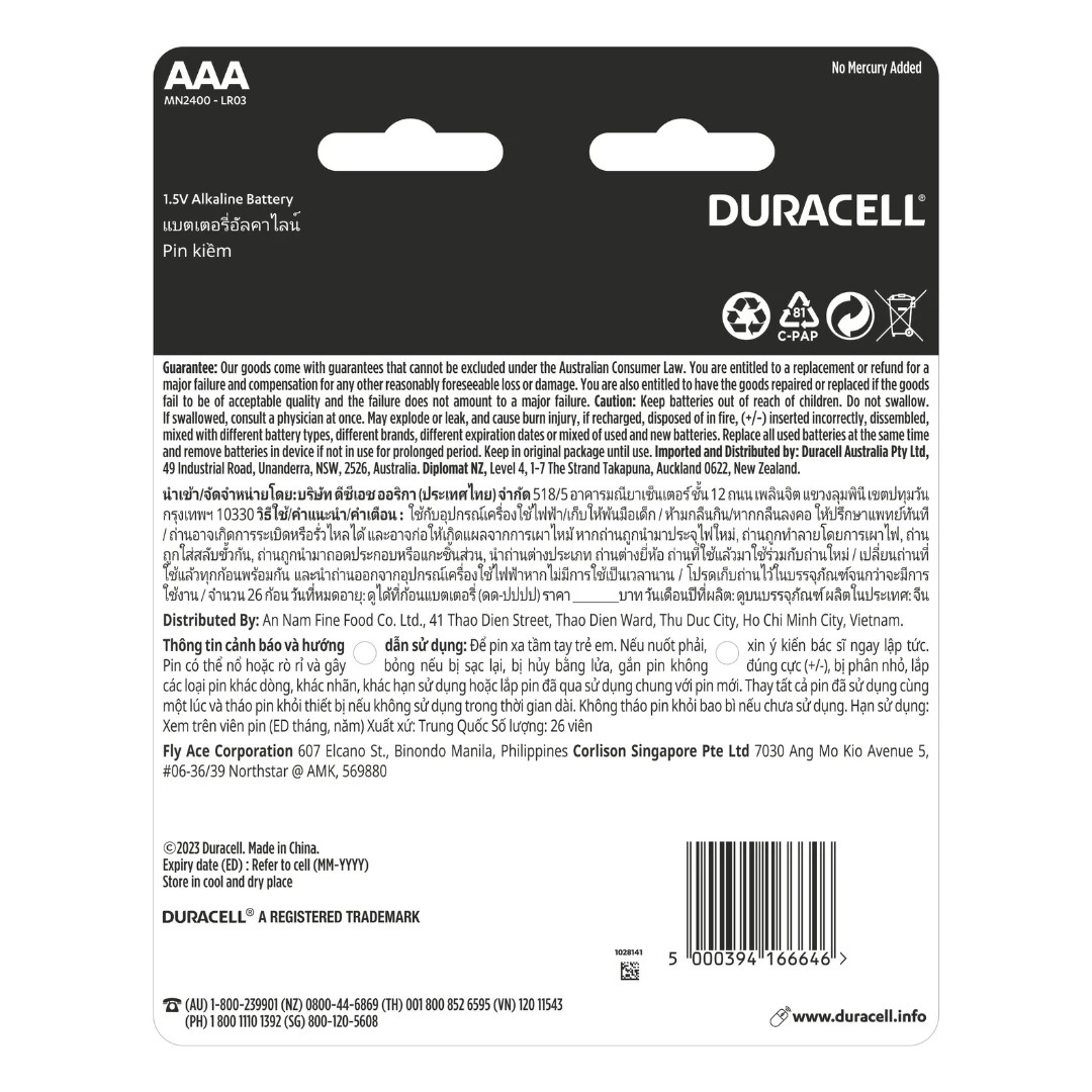 2 Duracell Coppertop Alkaline AAA 26 Pack Batteries, 2 of 10