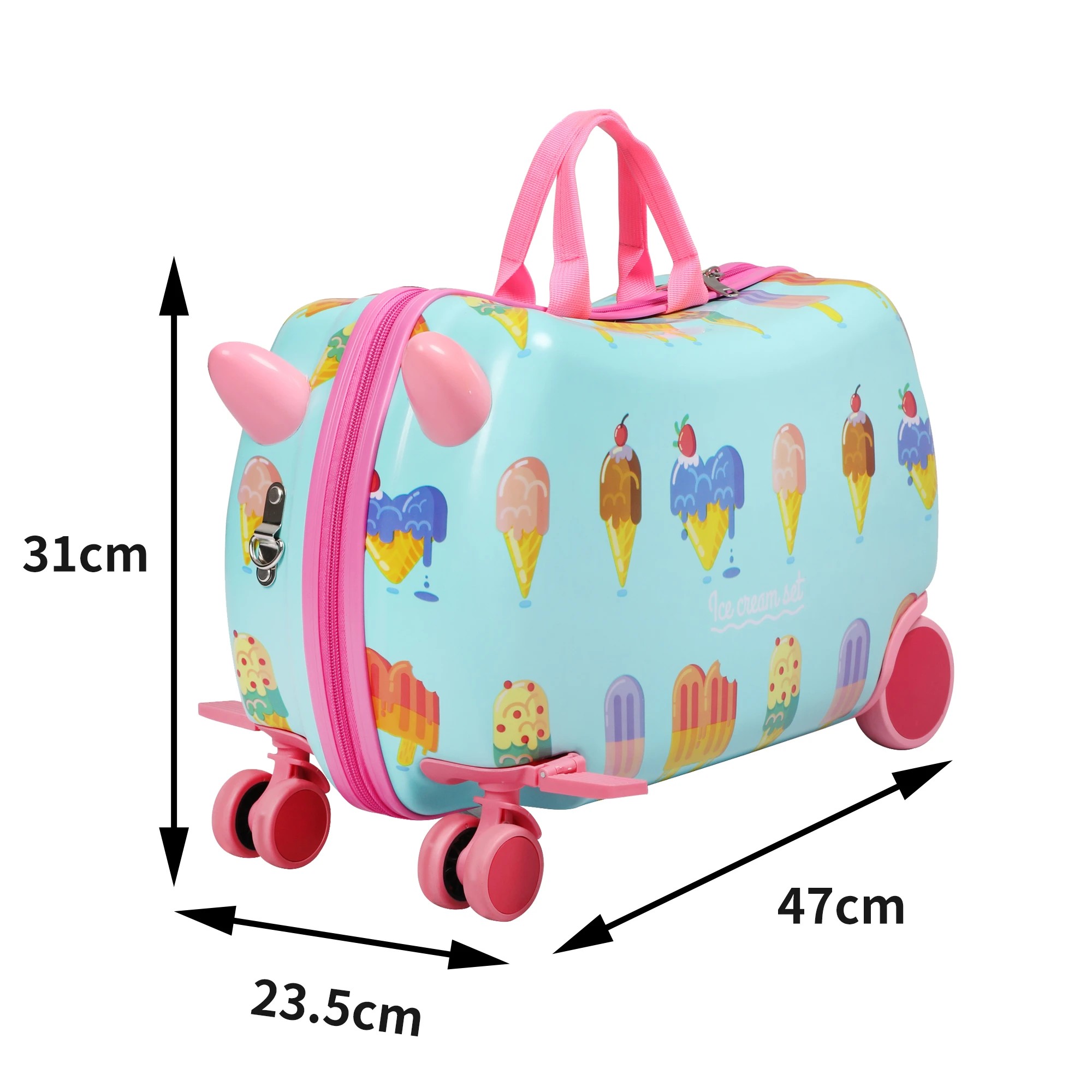 3 Bopeep 17" Kids Suitcase Ice Cream Design, 3 of 6