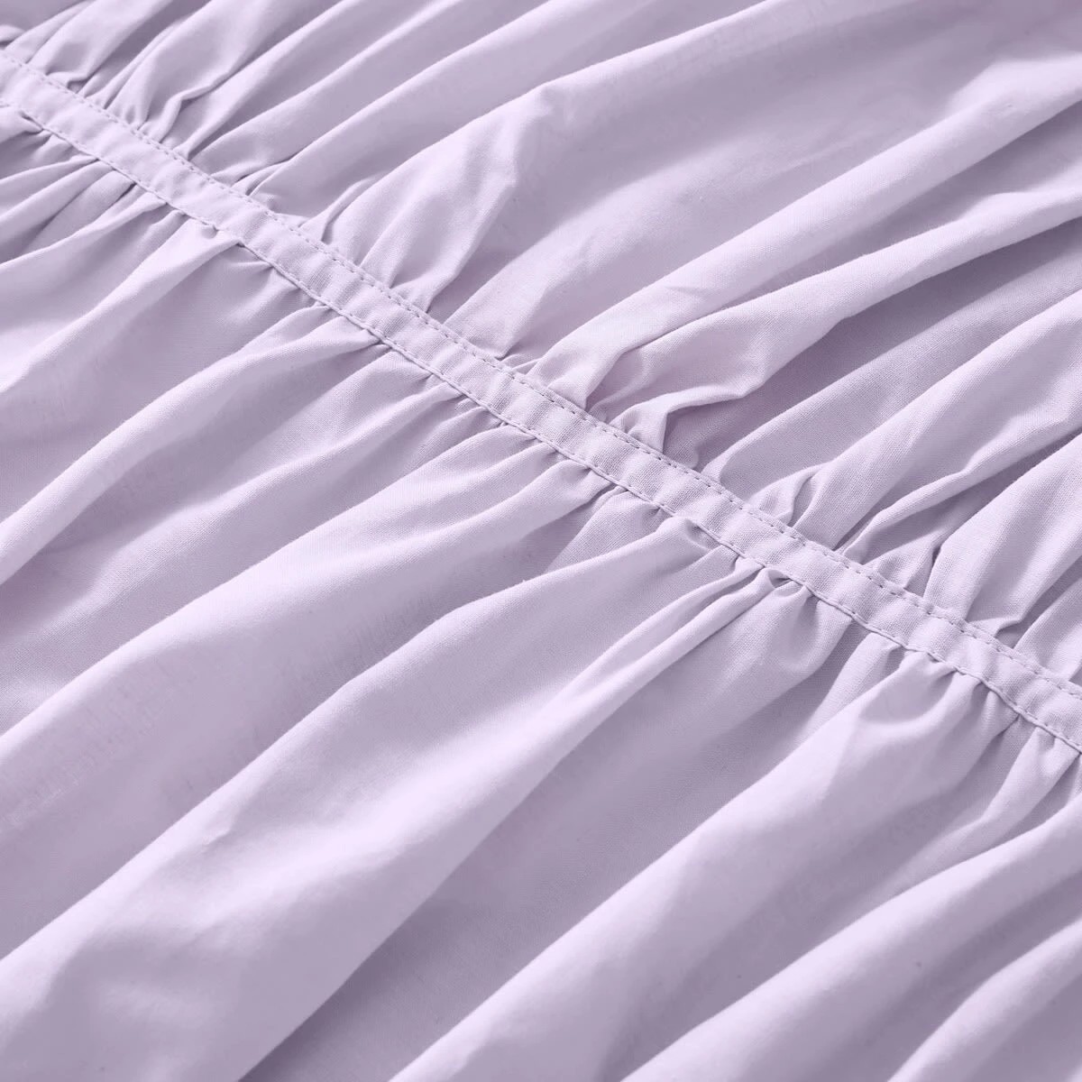 6 Arlo Cotton Quilt Cover Set - Double Bed, Lilac, 6 of 6