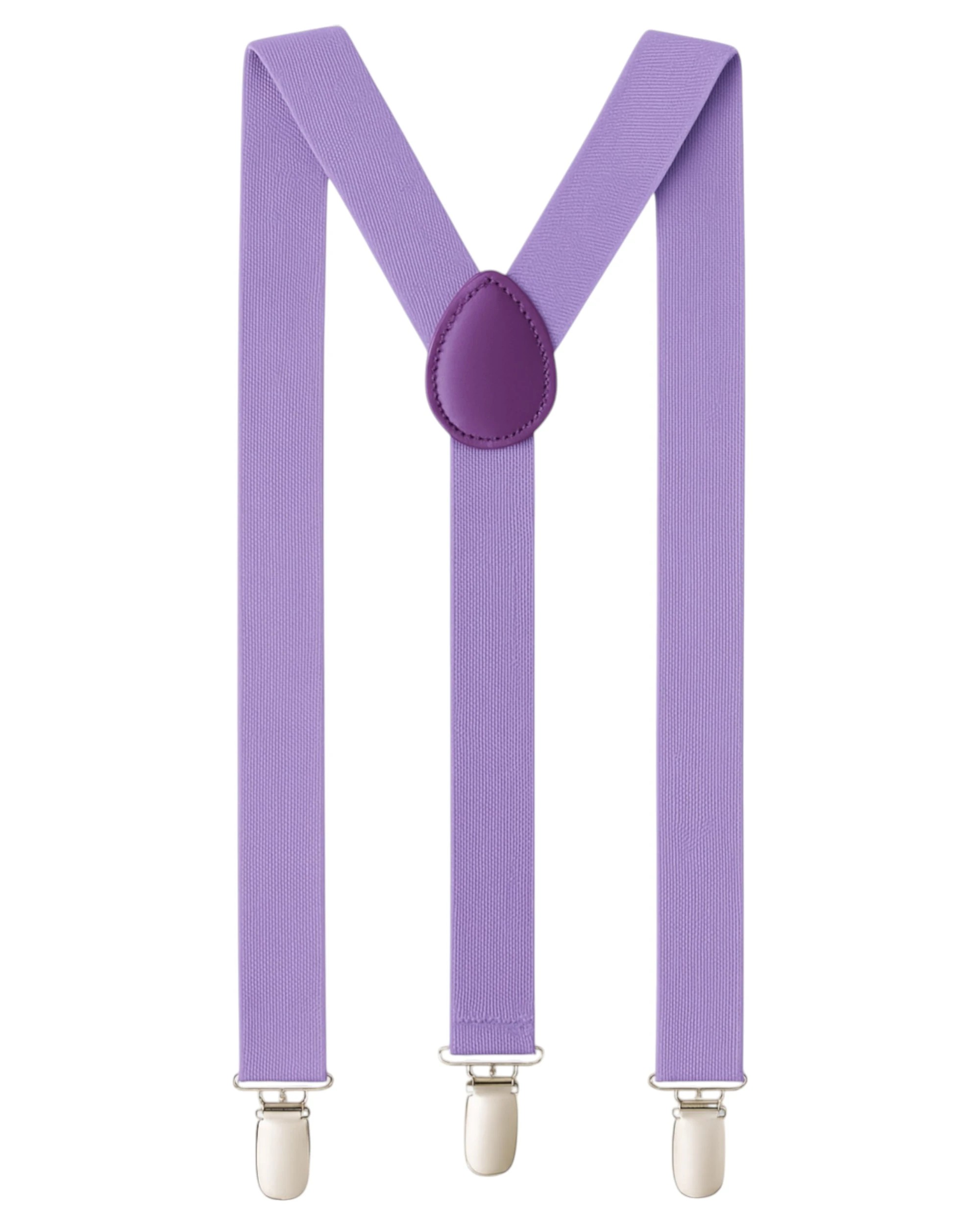 1 Zasel Mens Adjustable 100cm Violet Suspenders - Purple, 1 of 3