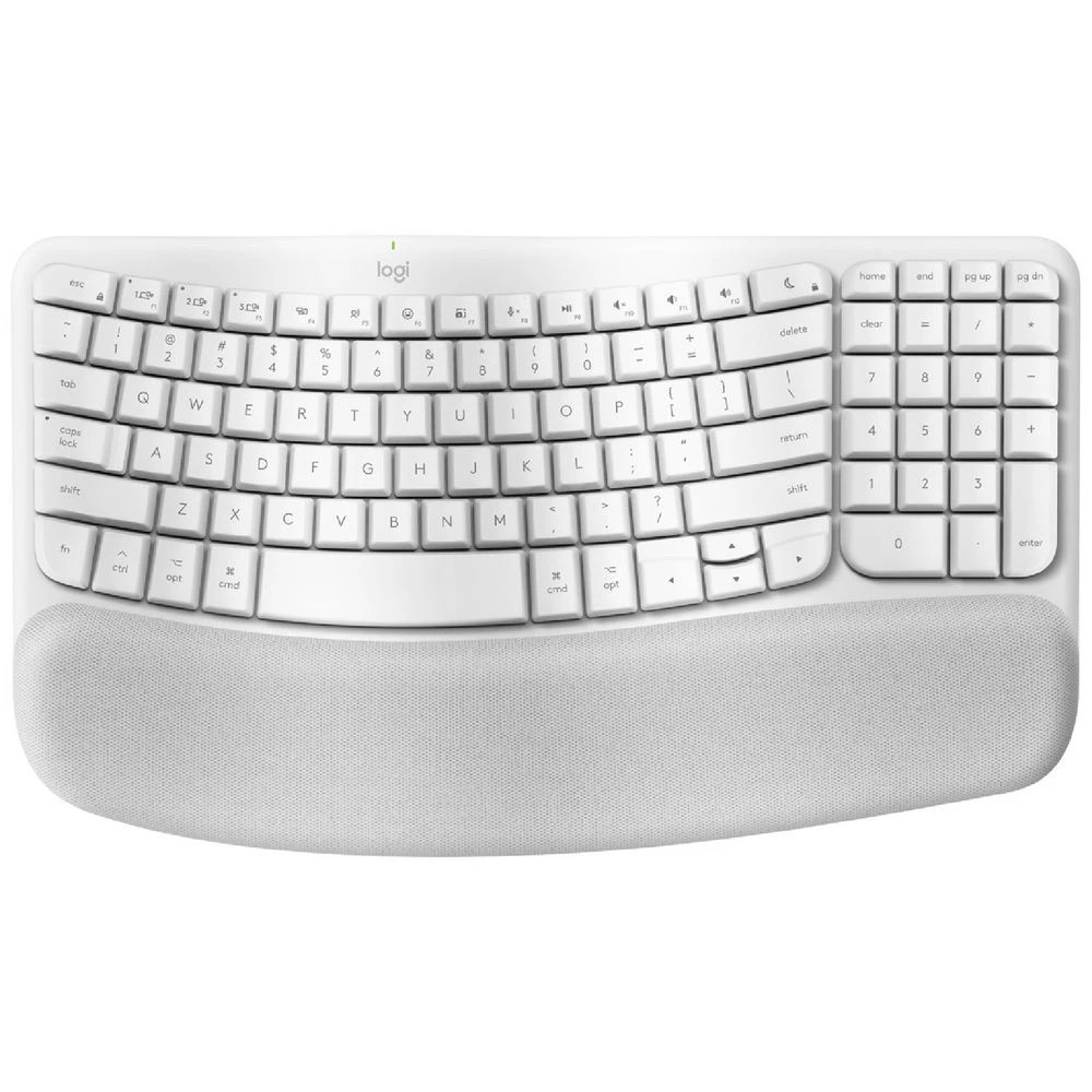 1 Logitech Wave Keys Wireless Ergonomic Keyboard Mac, 1 of 10