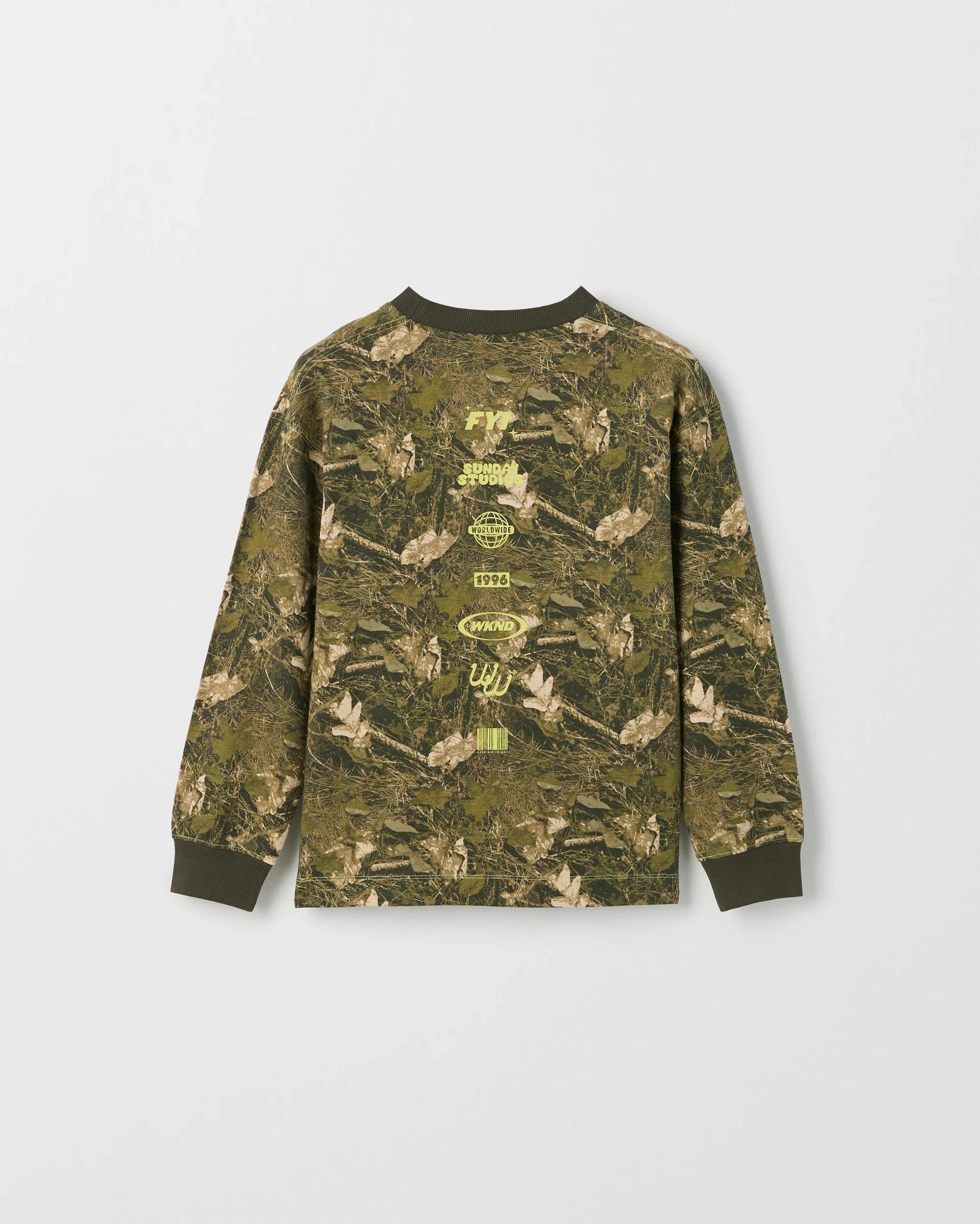 6 Target Kids Australian Cotton Long Sleeve Heavyweight T-Shirt CAMO, 6 of 7