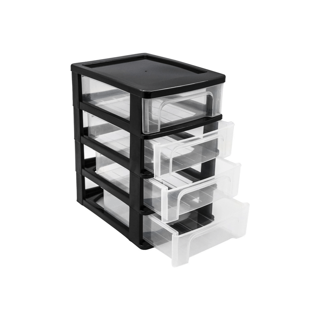 2 Boxsweden 4 Layers Desktop Drawer Cabinet Small 24.5x29.5cm Storage Box
 - Black, 2 of 5