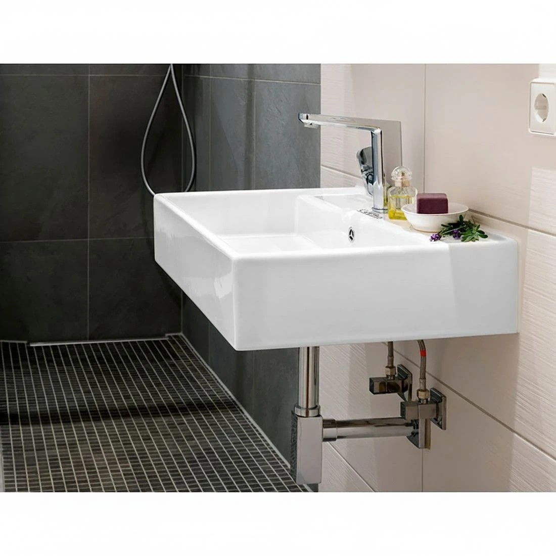 3 Cefito Bathroom Basin Ceramic Vanity Sink Hand Wash Bowl 41x41cm - White, 3 of 5