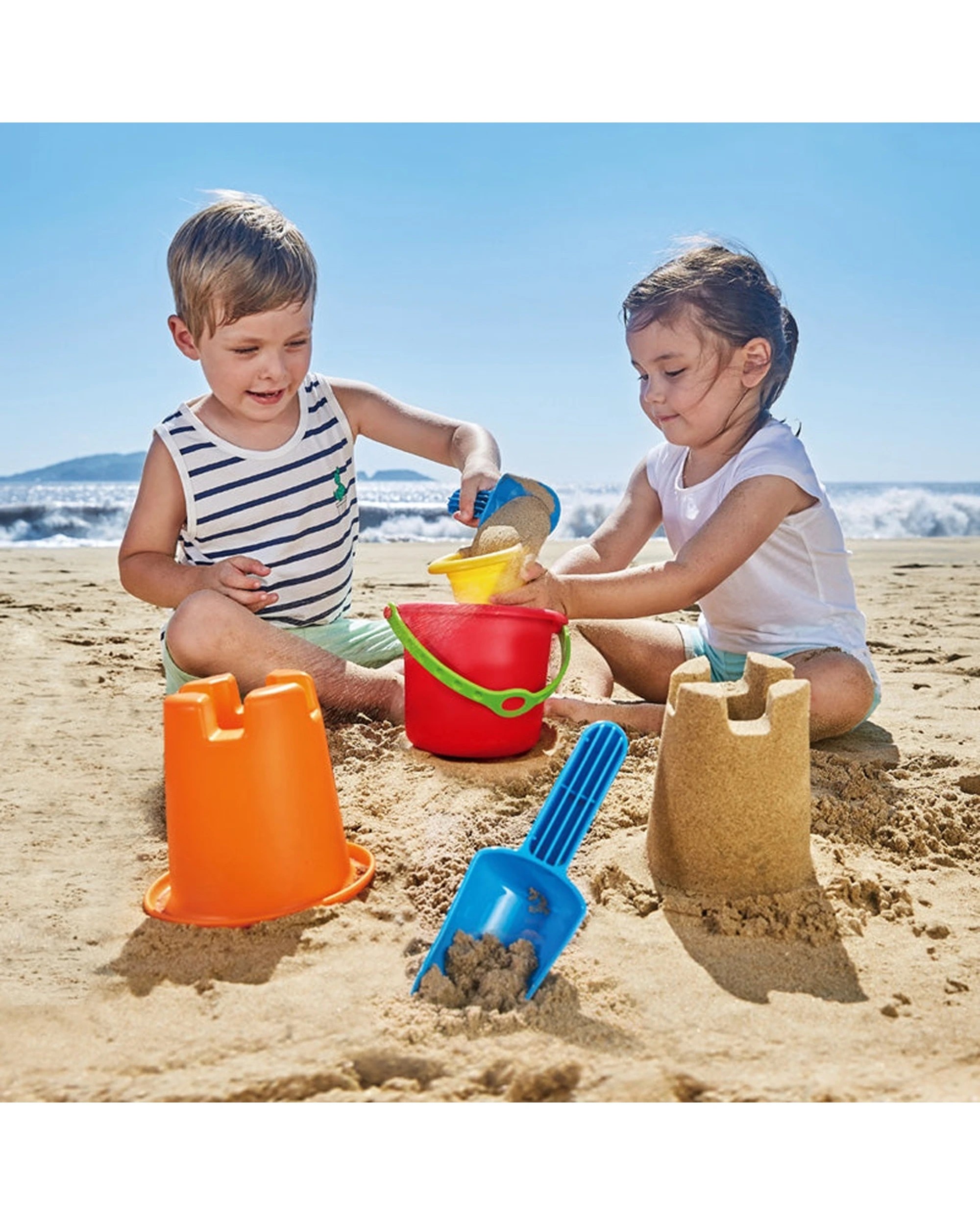 3 Hape 5-in-1 Beach Set Sand Toys Kids Toddlers Activity Play Portable Design Outdoor Fun Set - Multi, 3 of 6