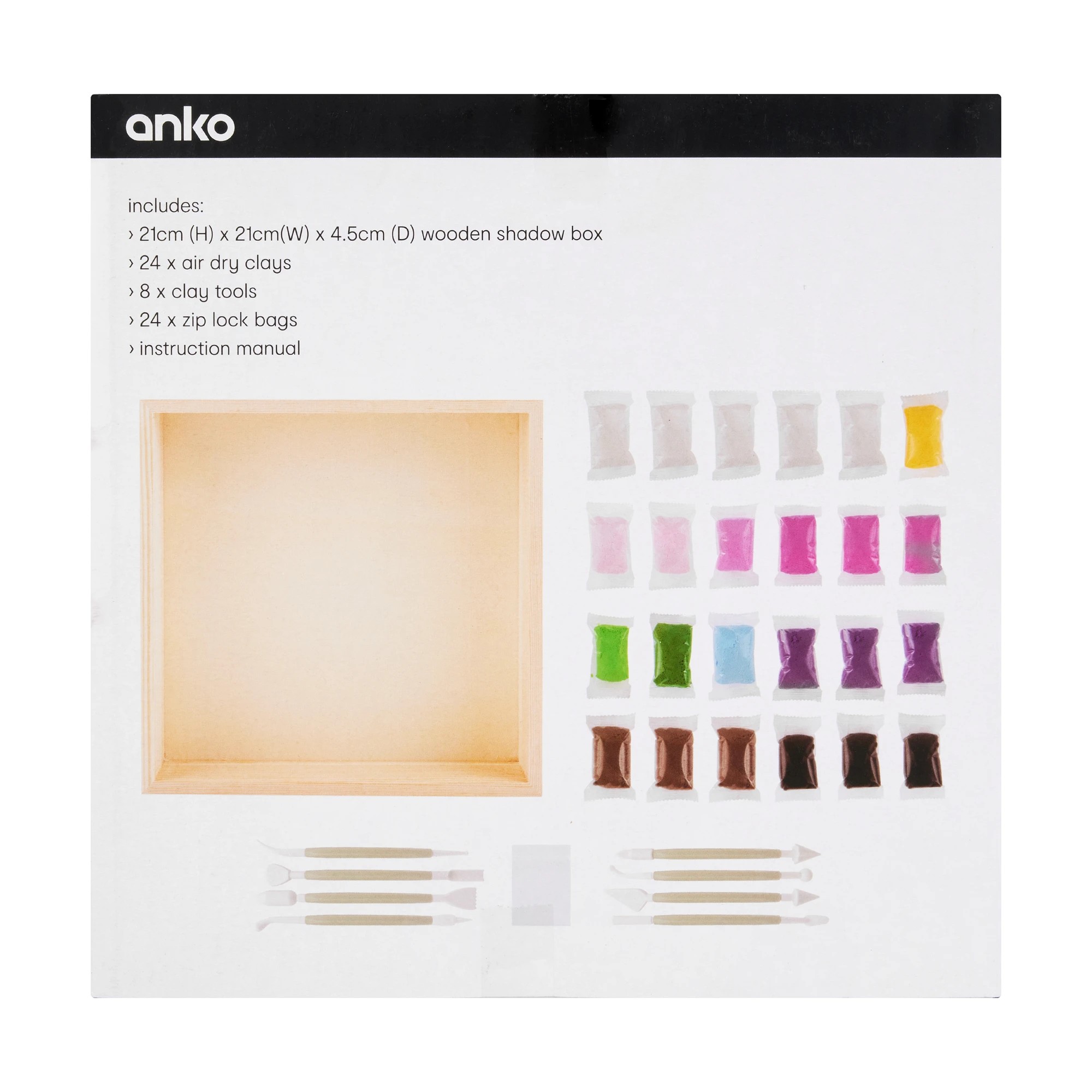 8 Air Dry Clay Sensory Art Kit - Flower, 8 of 8