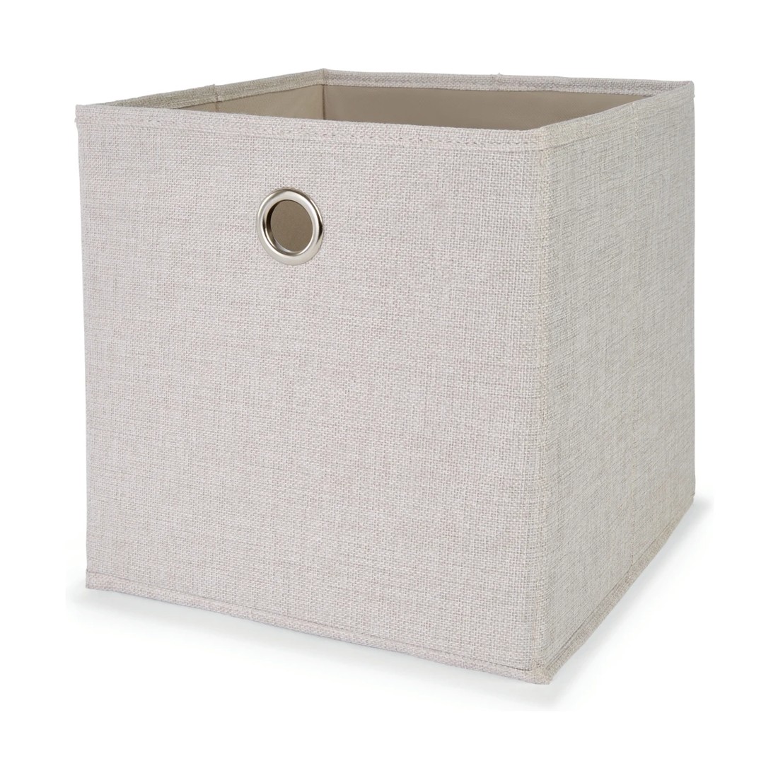 1 Collapsible Storage Cube - Linen Look, 1 of 2
