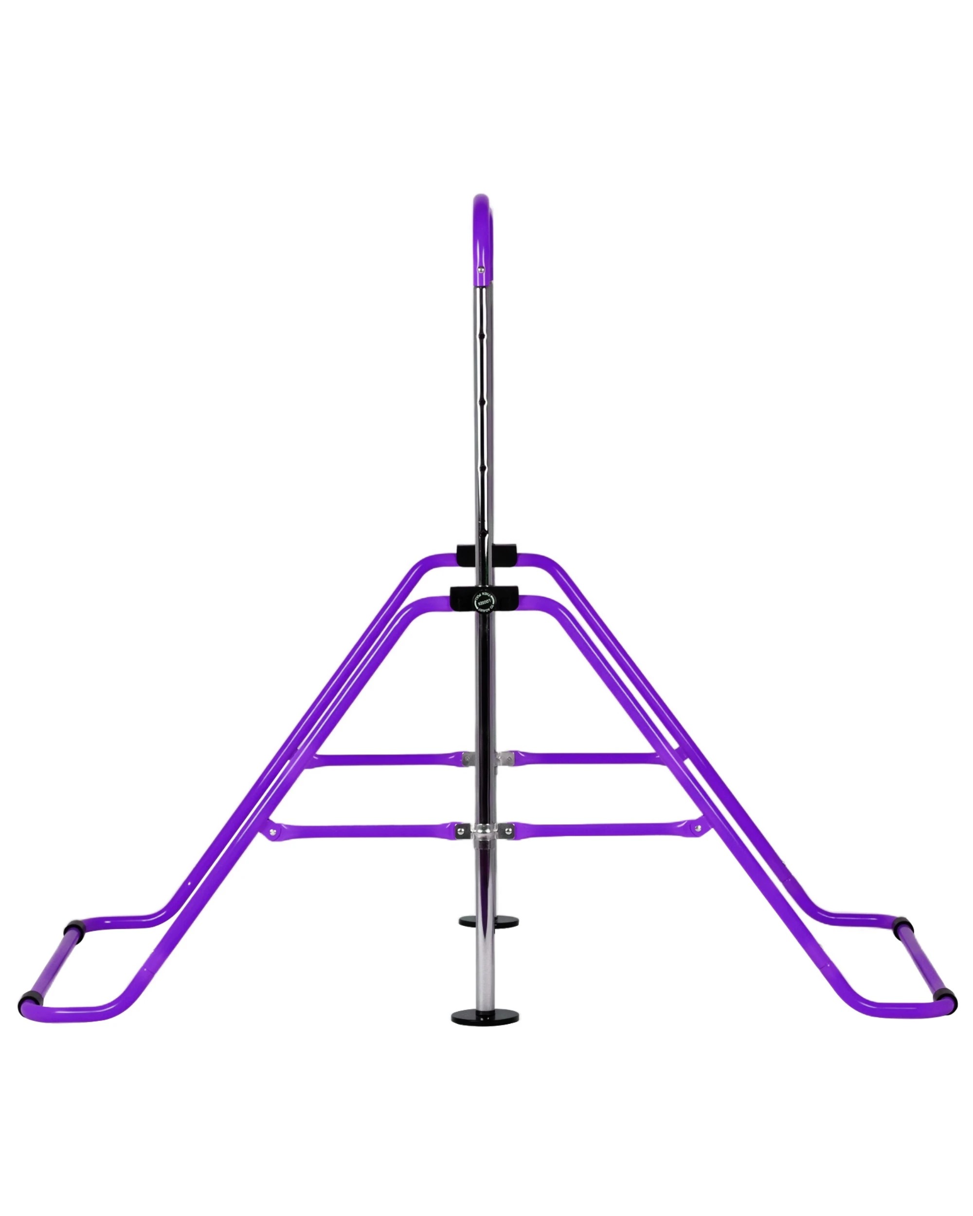 3 Advwin Foldable Kids Gymnastics Bar w/5 Adjustable Height Purple, 3 of 6