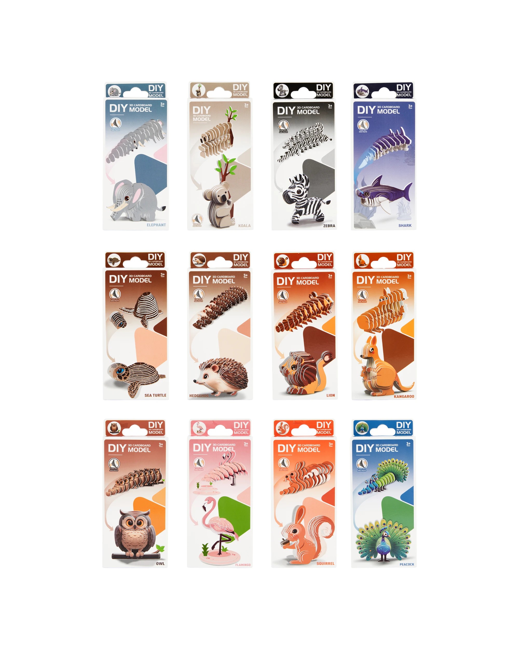 1 DIY 3D Cardboard Model - Assorted, 1 of 8