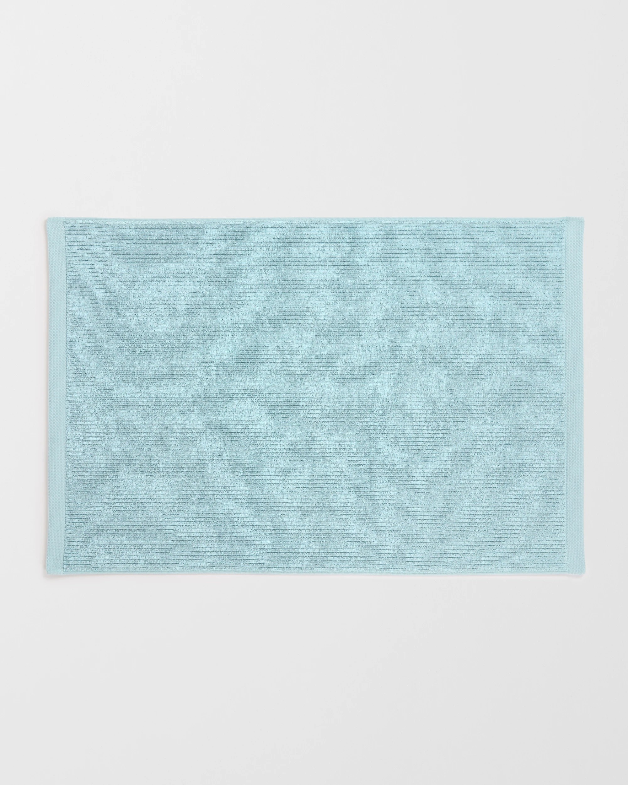 1 Target Australian Cotton Ribbed Bath Mat - Piper - Blue, 1 of 2