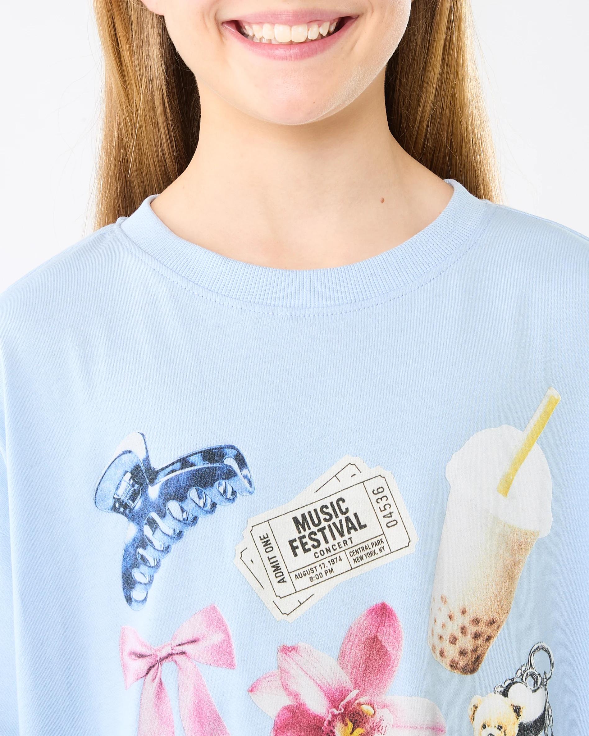 4 Oversized T-shirt Blu Icons, 4 of 7