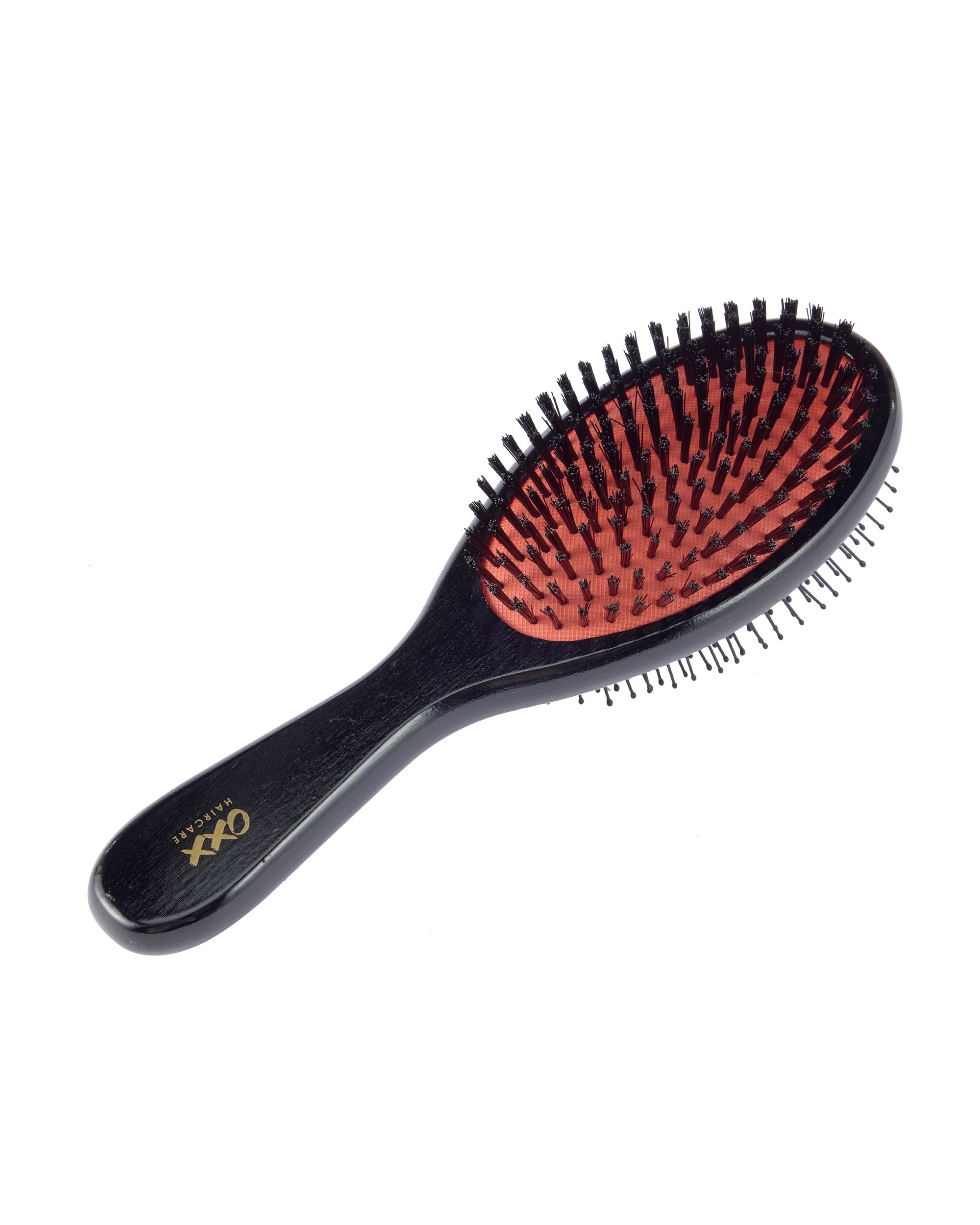 1 OXX Haircare Double Sided Oval Brush - Black and Orange, 1 of 8