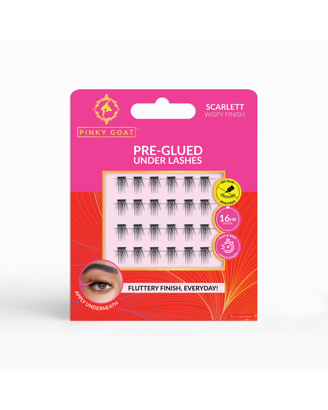Pinky Goat 24 Pack Pre-Glued Under Lashes - Scar