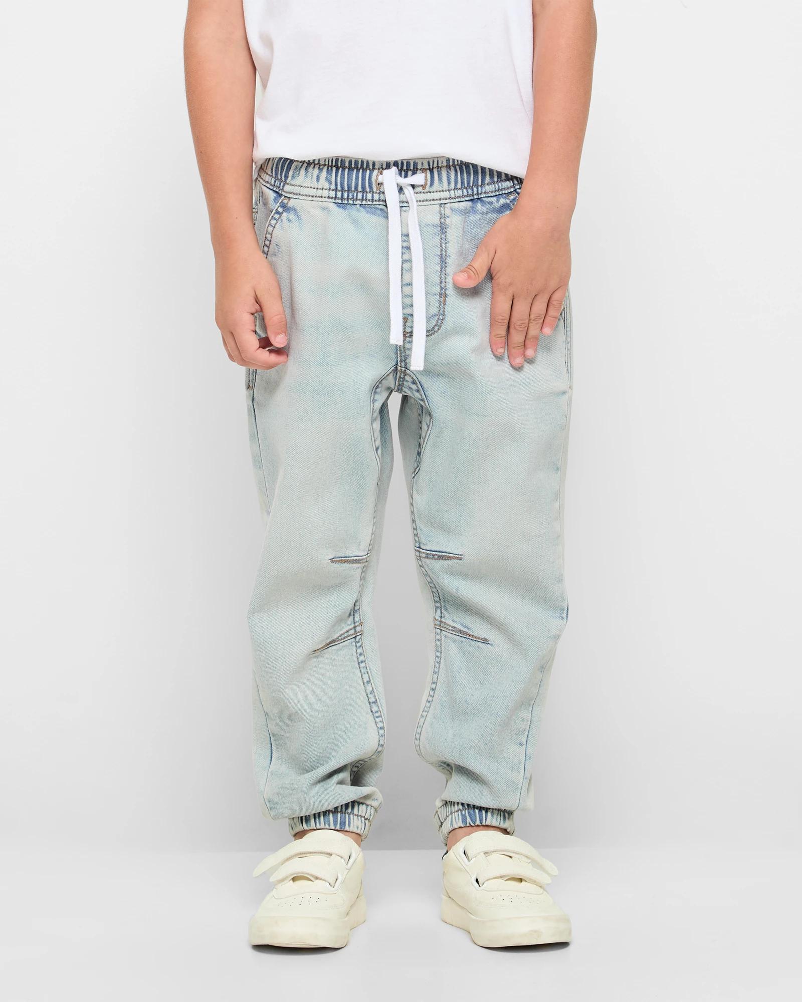 1 Target Pull On Denim Jogger Jean LIGHT WASH, 1 of 5