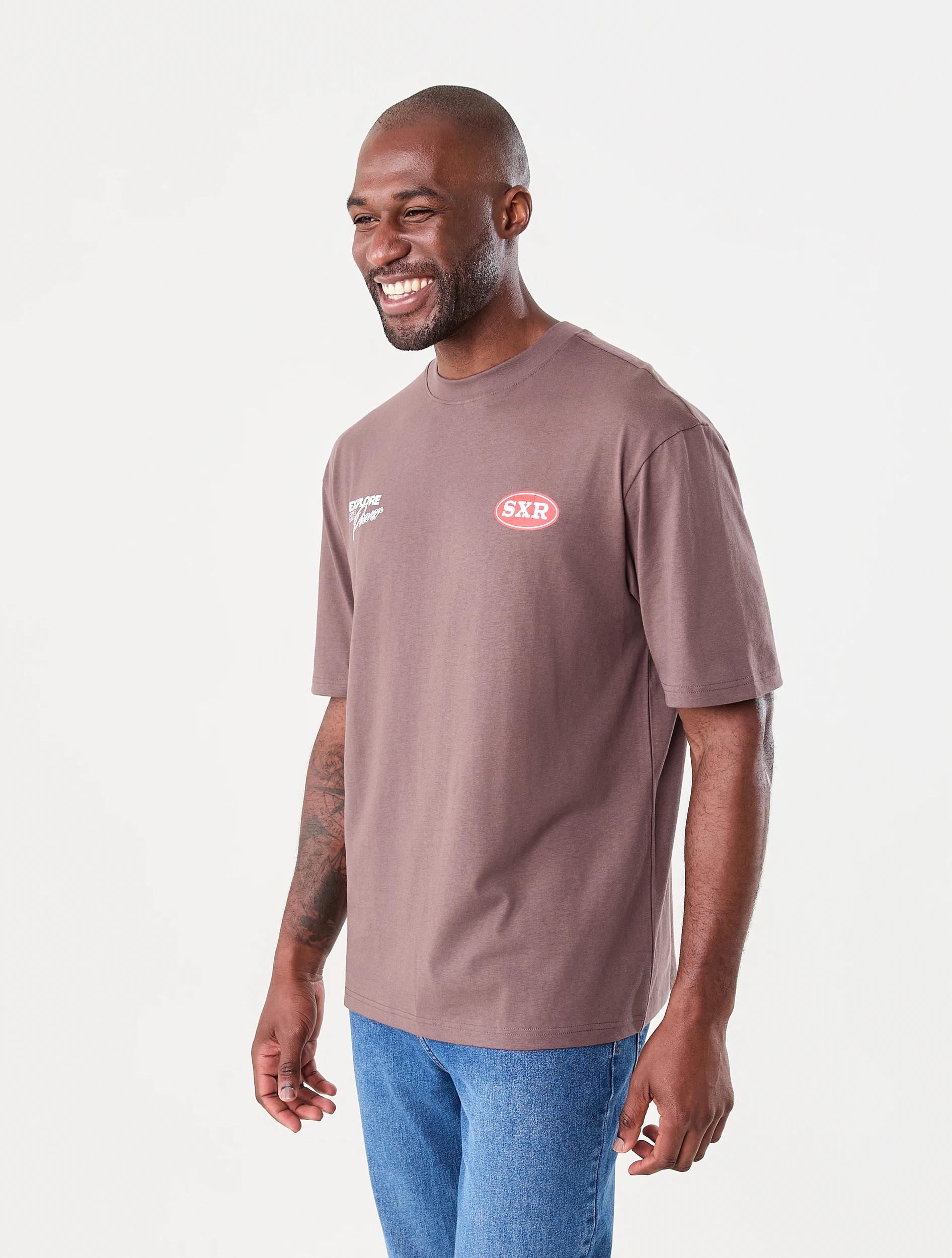 2 Oversized Print T-shirt Bwn Power, 2 of 7