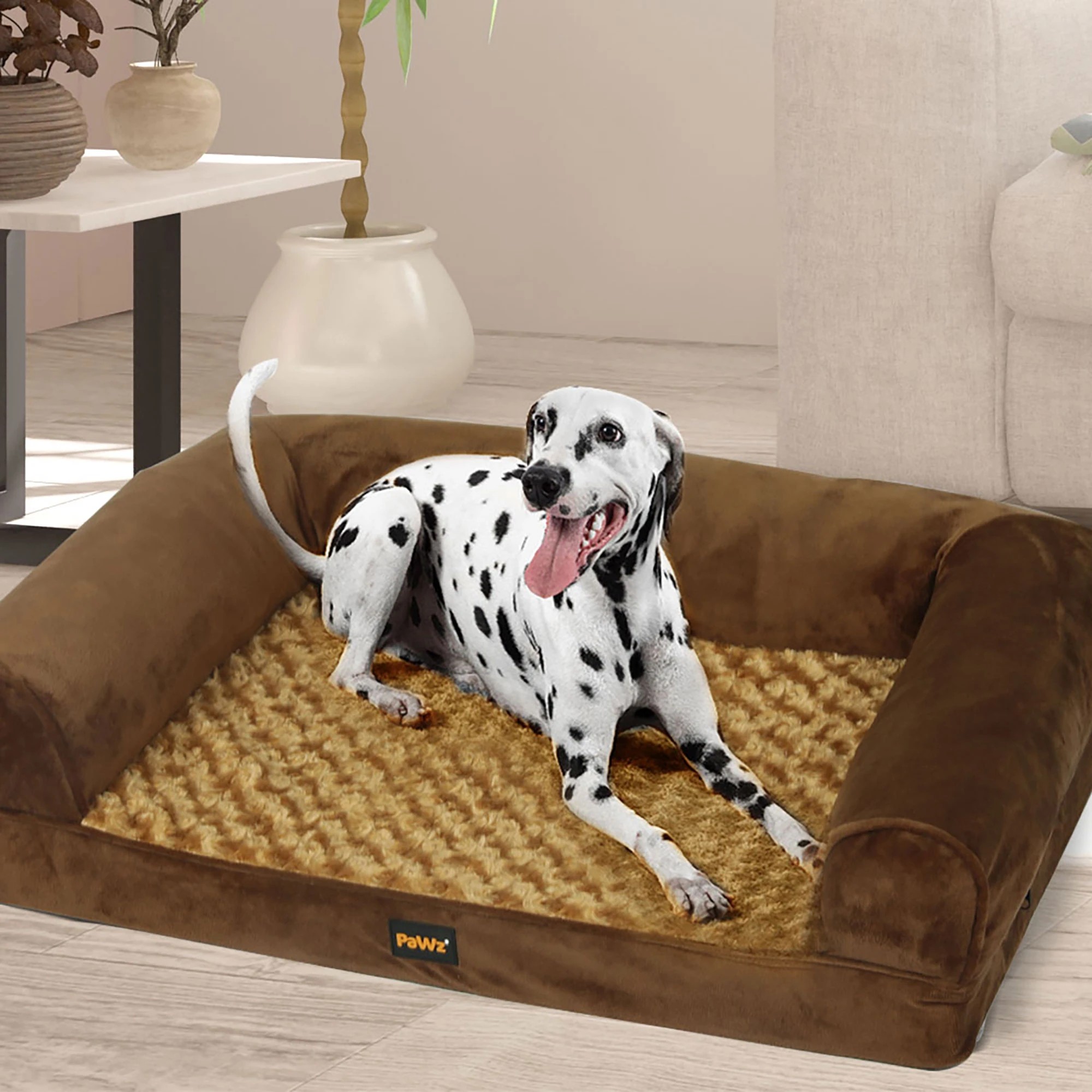 4 Pawz Pet Orthopedic Calming Bed Xl - Brown, 4 of 7