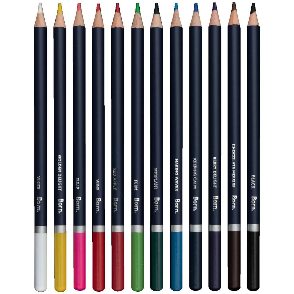2 Born Watercolour Pencils 12 Pack, 2 of 5