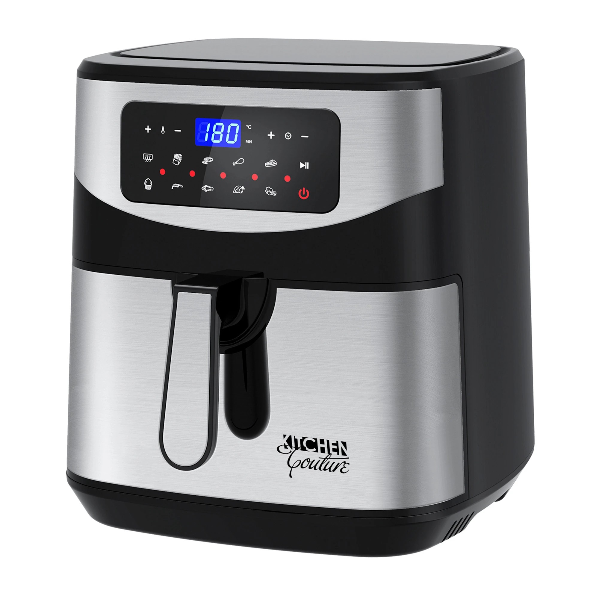 1 Kitchen Couture 12 Litre Air Fryer Multifunctional LCD One Touch Display - Silver, 1 of 10