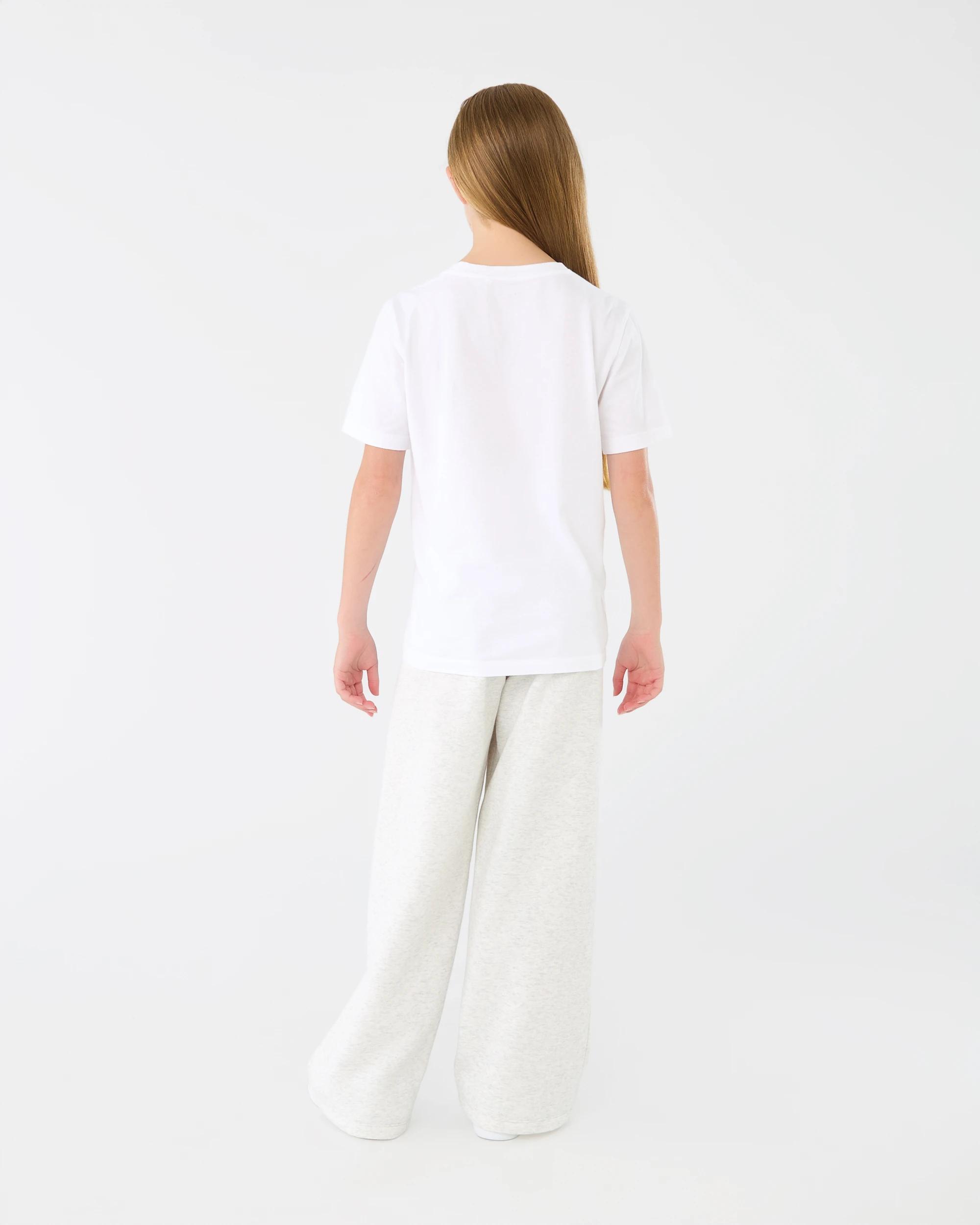 6 Wide Leg Trackpants Wht Marle, 6 of 6