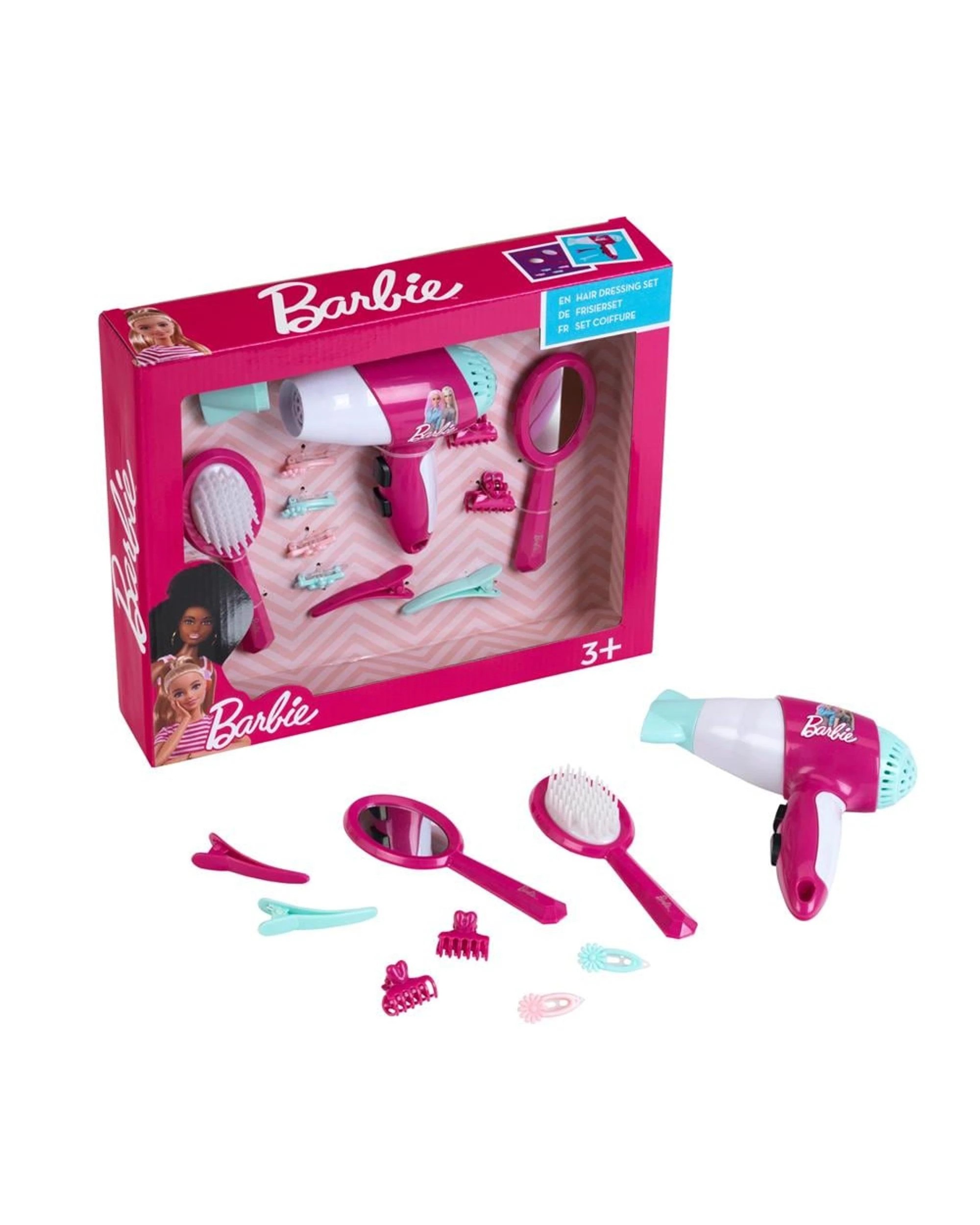 1 Theo Klein Barbie Hairdressing Set with Hairdryer, 1 of 2