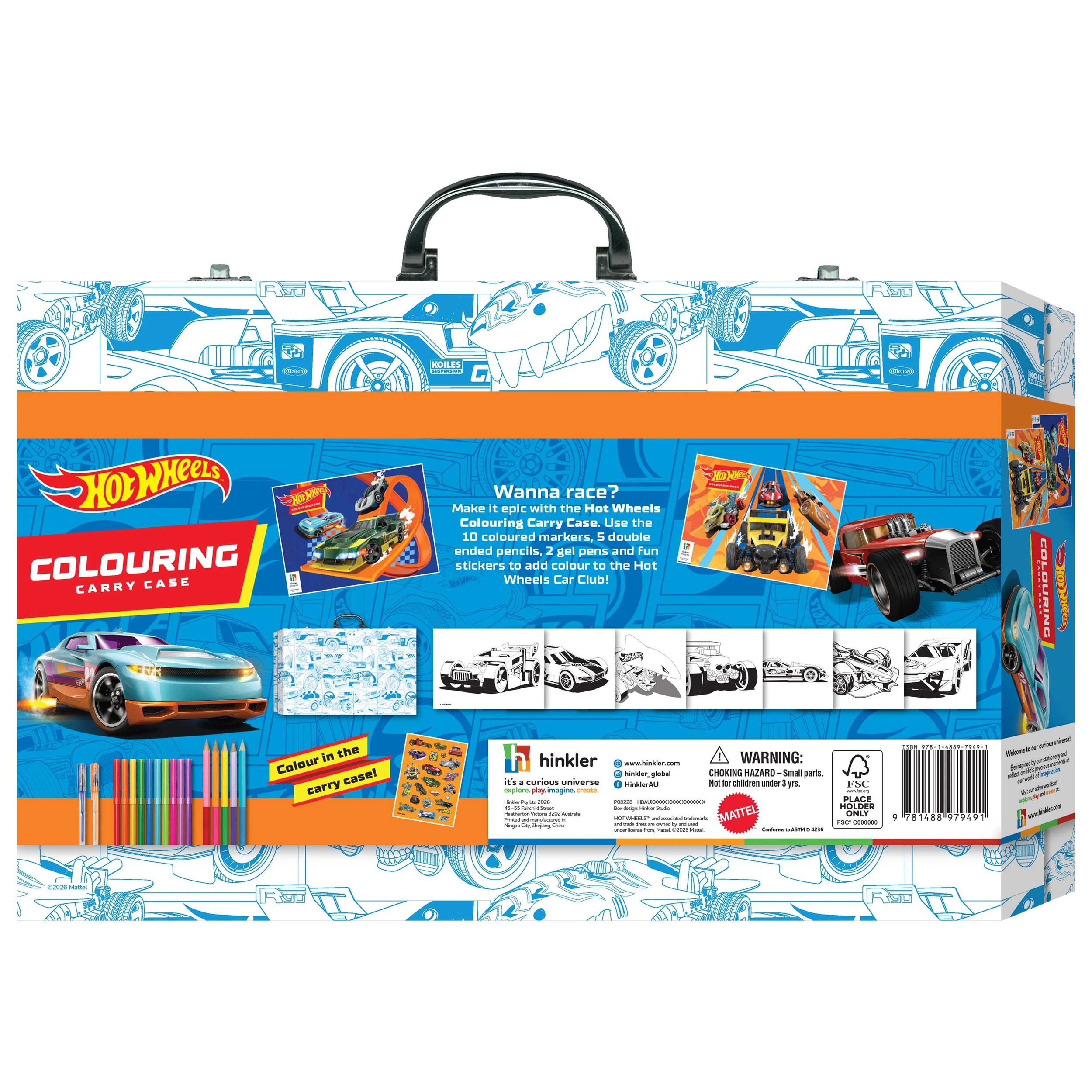 2 Hot Wheels Colouring Carry Case, 2 of 7