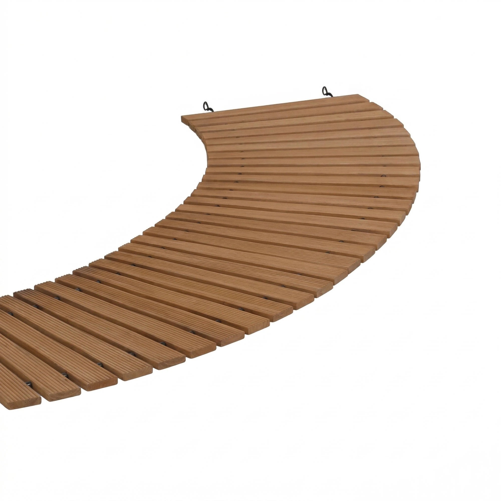 1 Gardeon 8FT Wooden Garden Pathway Roll-Out Curved Walkway Outdoor Backyard - Brown, 1 of 8
