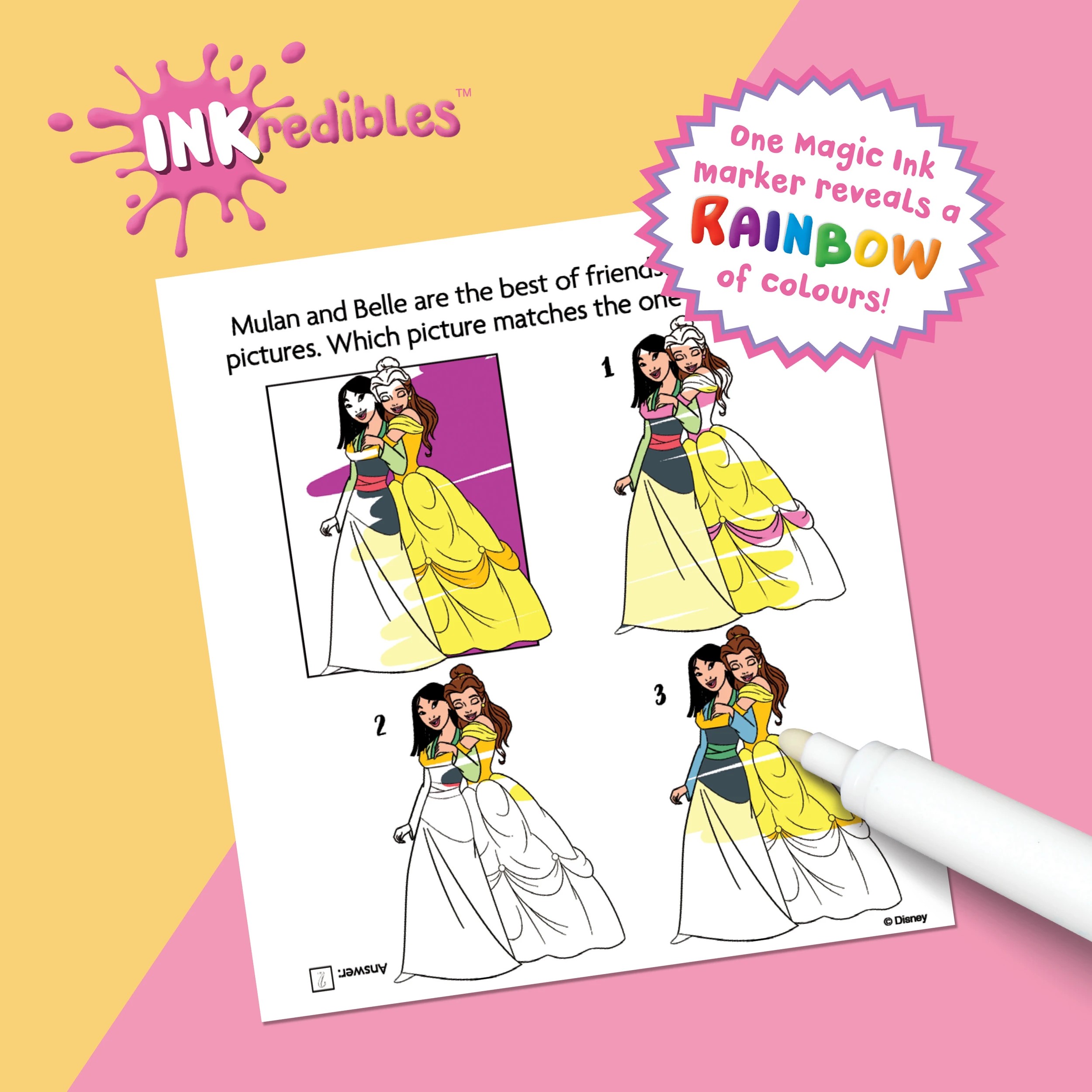 7 INKredibles Disney Princess Mess-Free Activity Kit - Book, 7 of 9