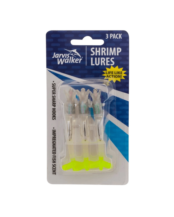 Set of 3 Jarvis Walker 3in. Scented Shrimp Lures