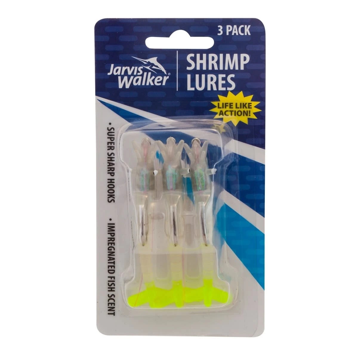 1 Set of 3 Jarvis Walker 3in. Scented Shrimp Lures, 1 of 5