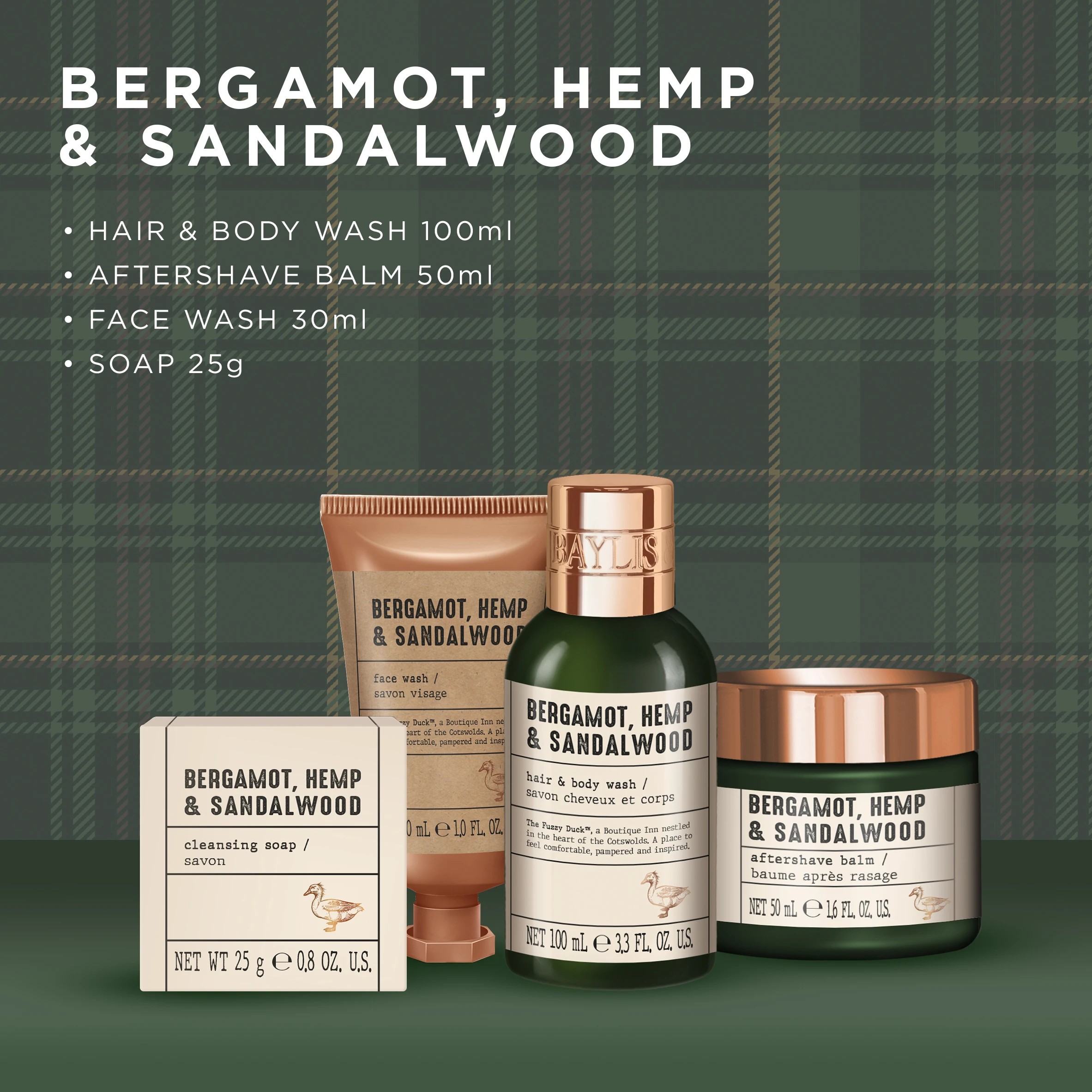 4 Baylis & Harding The Fuzzy Duck Luxury Grooming Tin Gift Set - Bergamot, Hemp and Sandalwood, 4 of 4