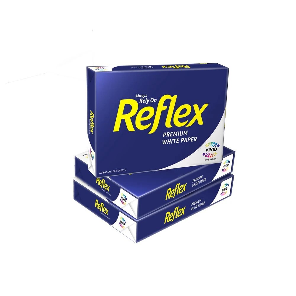 2 Reflex Carbon Neutral 80gsm A3 Copy Paper 3 Ream Carton, 2 of 2
