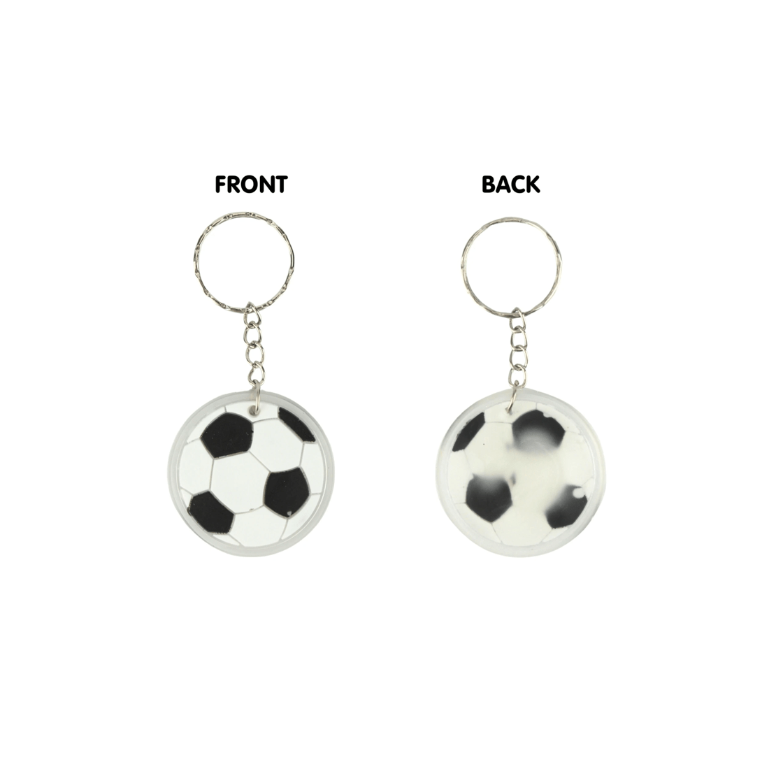 3 Partyrama Pack of 12 Soccer Ball Keyrings, 3 of 3