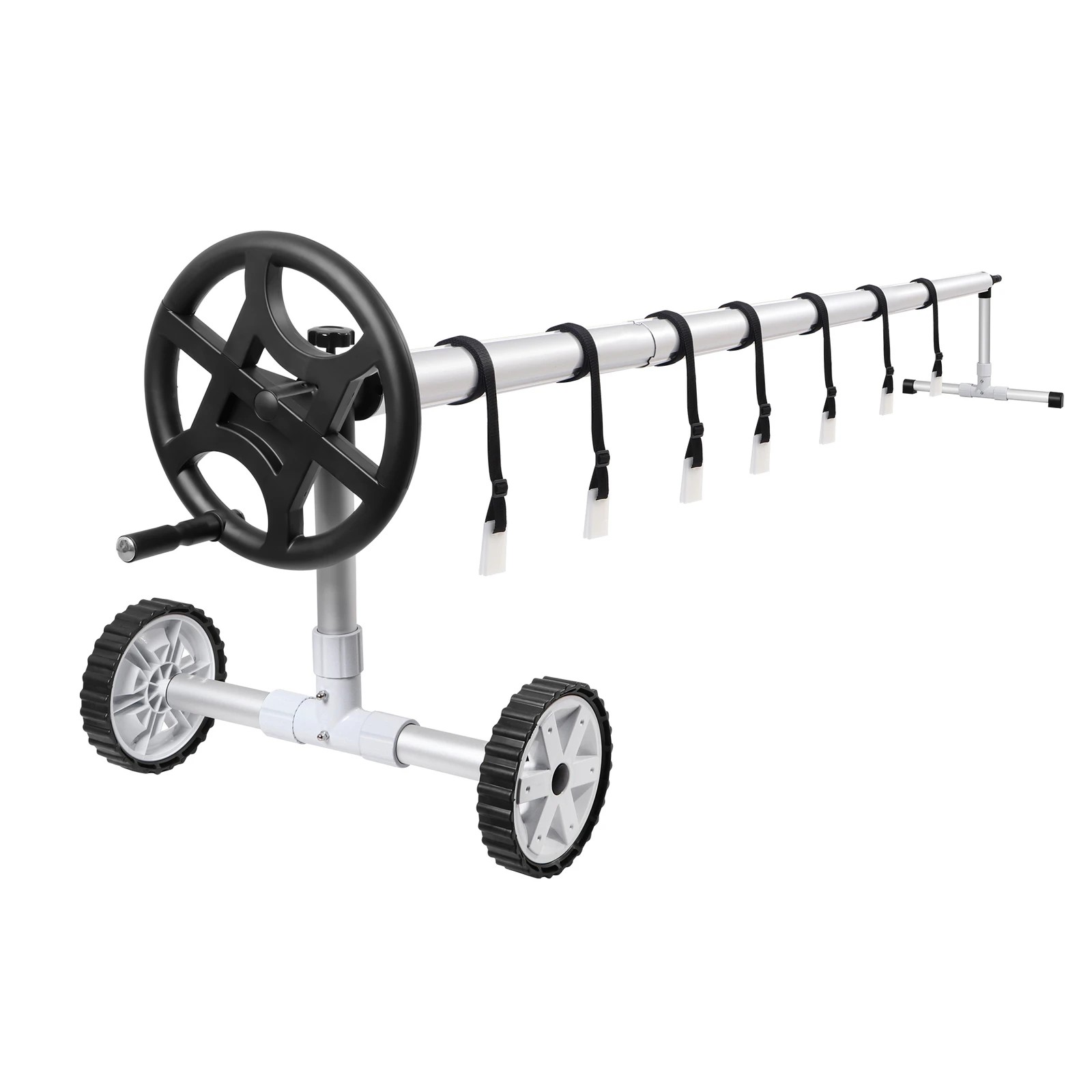 1 Alfordson Pool Cover Roller 4.5m Adjustable Solar Blanket Reel Swimming - Black, 1 of 10