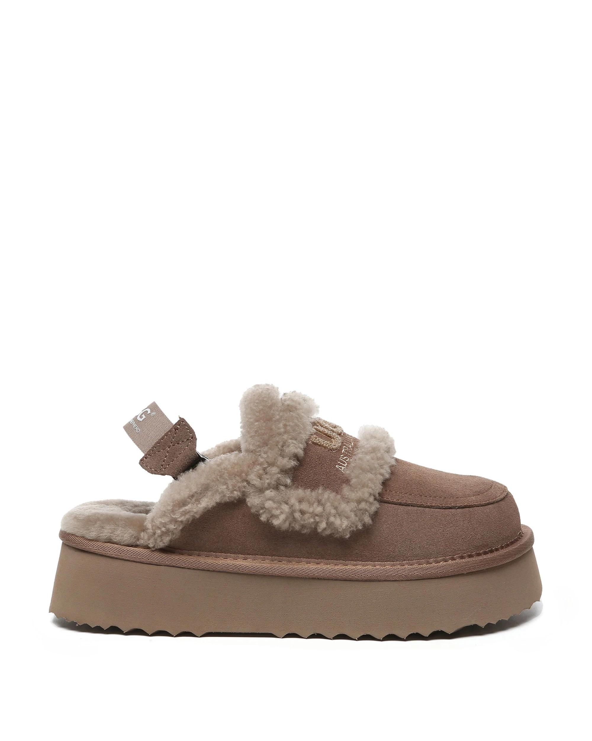 1 Australian Shepherd UGG Womens Rilee Platform BROWN, 1 of 5