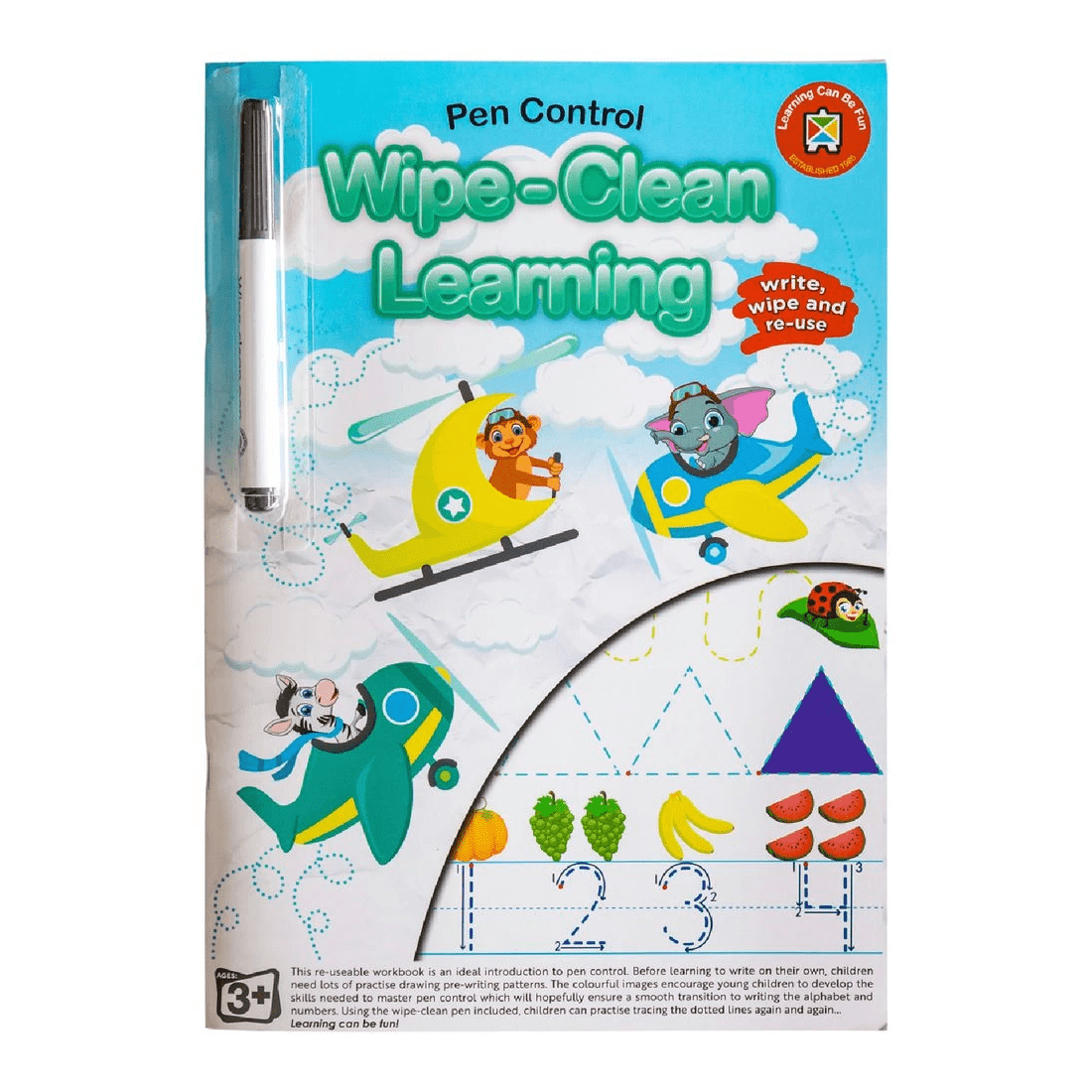 1 Learning Can Be Fun Wipe Clean Learning Pen Control, 1 of 2